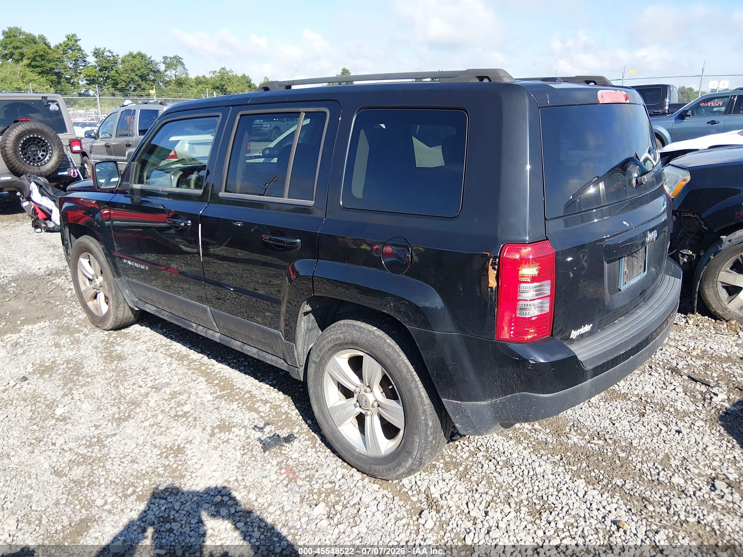 2014 Jeep Patriot Latitude Black vin: 1C4NJPFA2ED648404