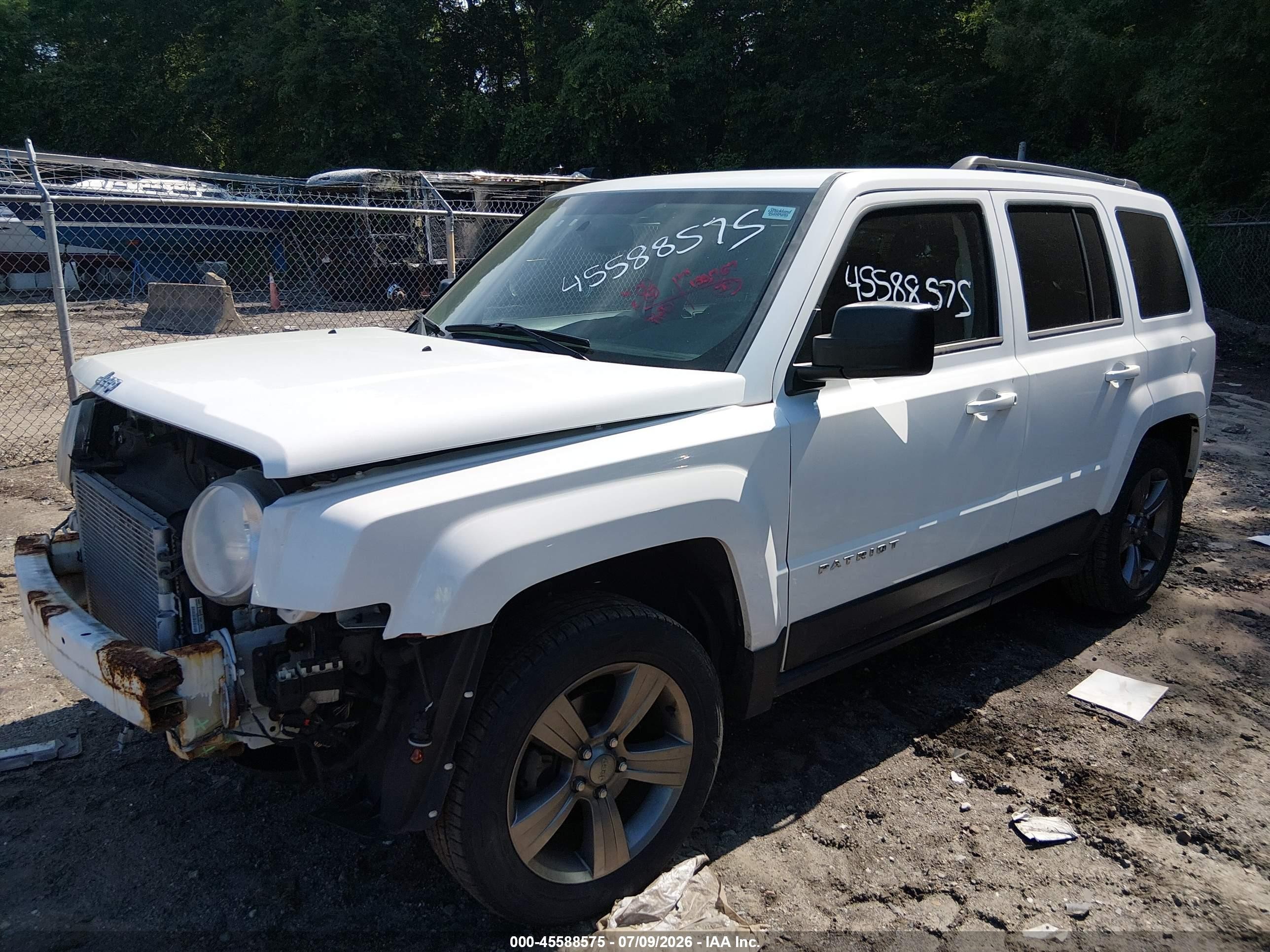 2014 Jeep Patriot High Altitude White vin: 1C4NJPFA2ED680169