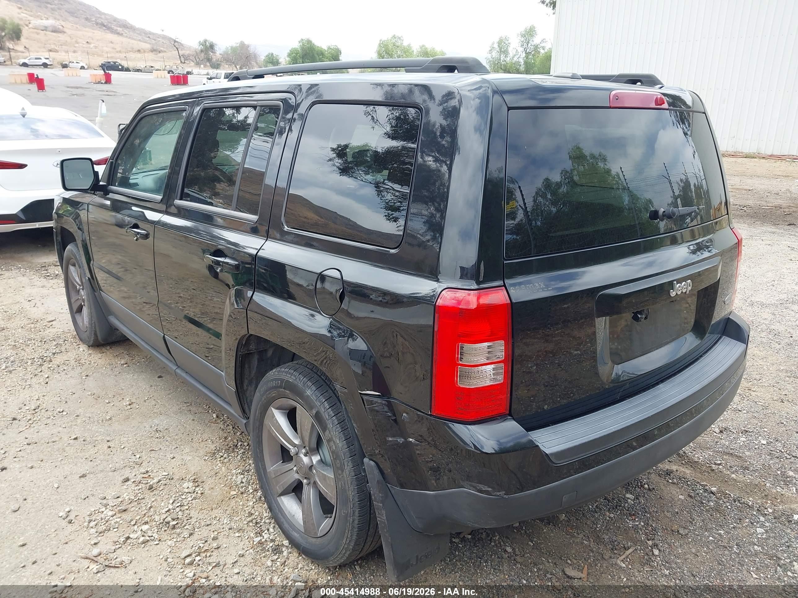 2014 Jeep Patriot High Altitude Black vin: 1C4NJPFA2ED814128