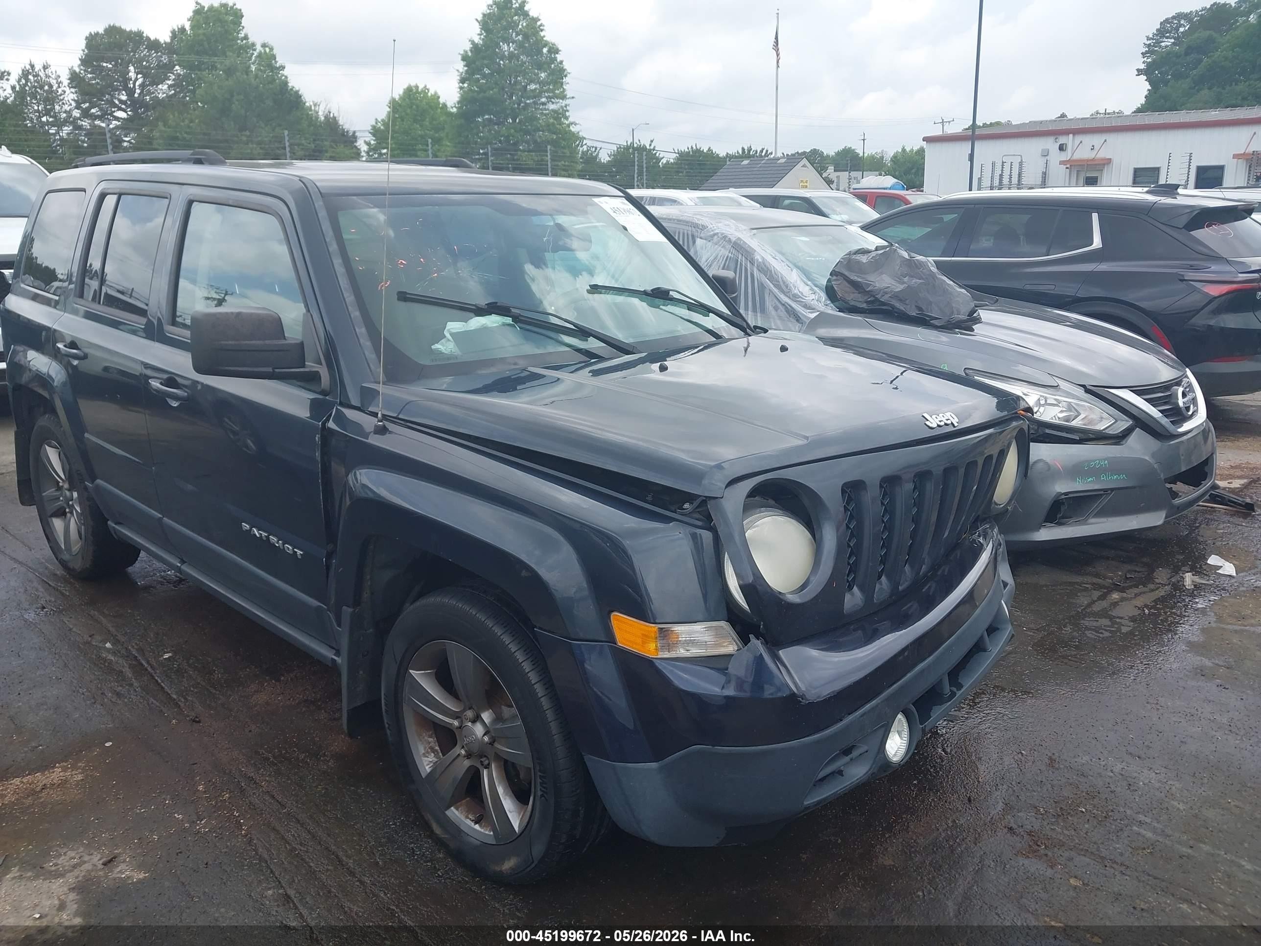 2014 Jeep Patriot High Altitude Blue vin: 1C4NJPFA2ED850322