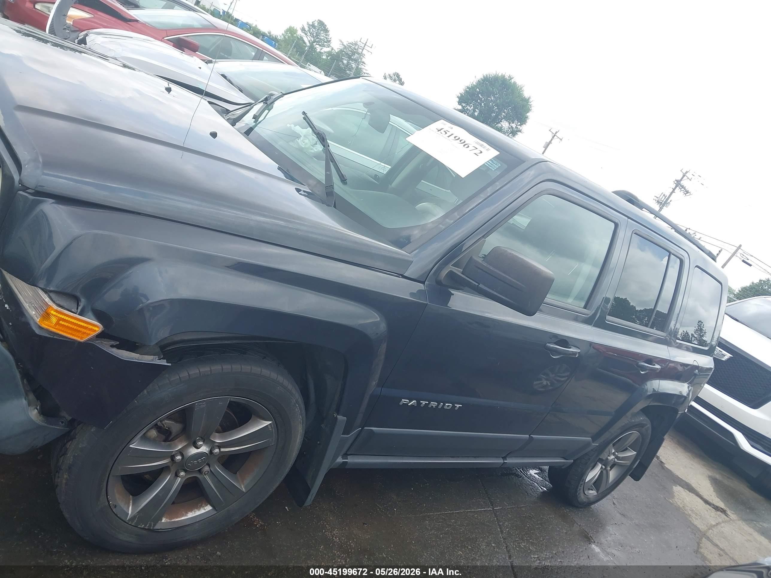 2014 Jeep Patriot High Altitude Blue vin: 1C4NJPFA2ED850322