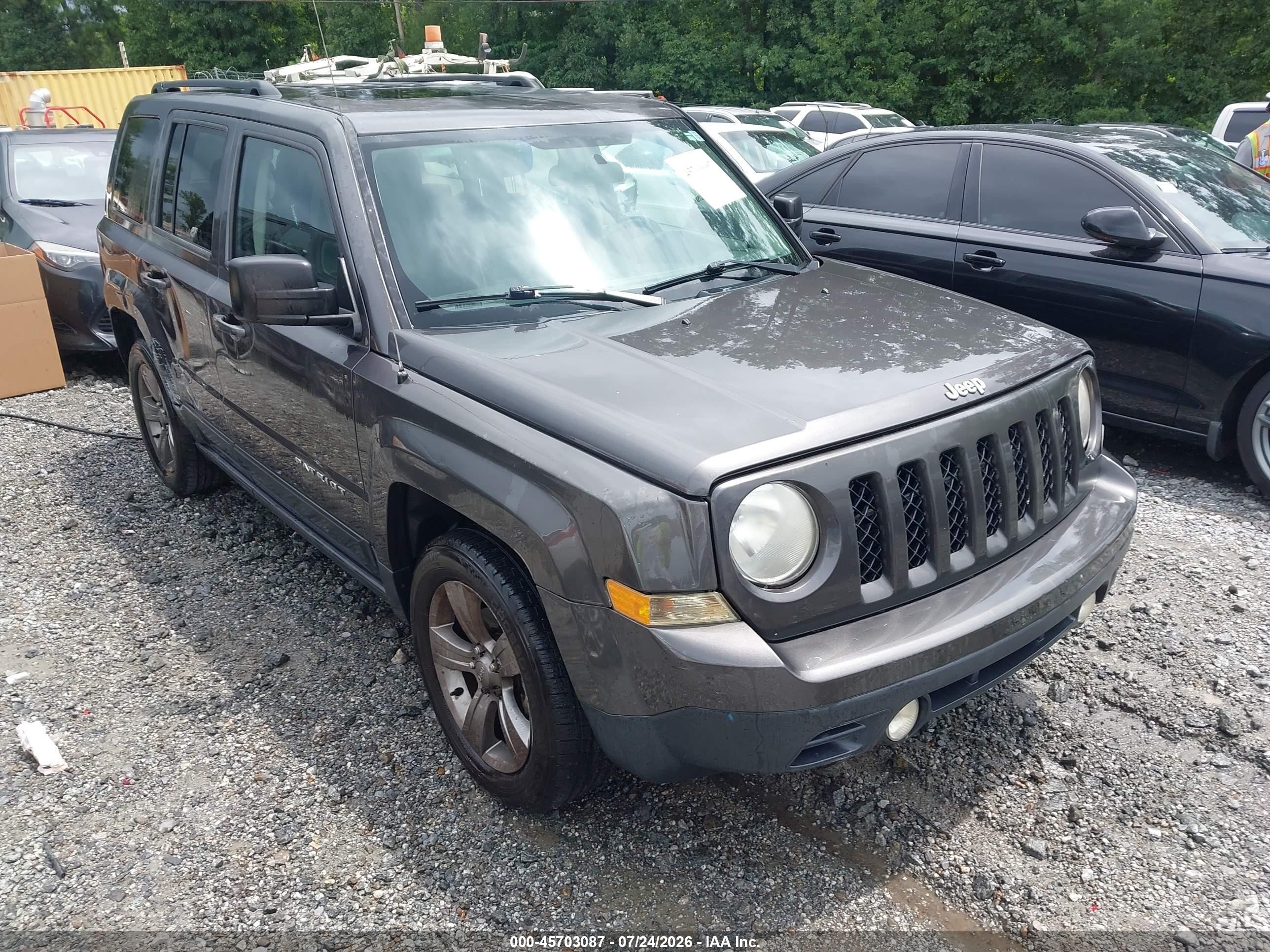2014 Jeep Patriot High Altitude Gray vin: 1C4NJPFA2ED887645