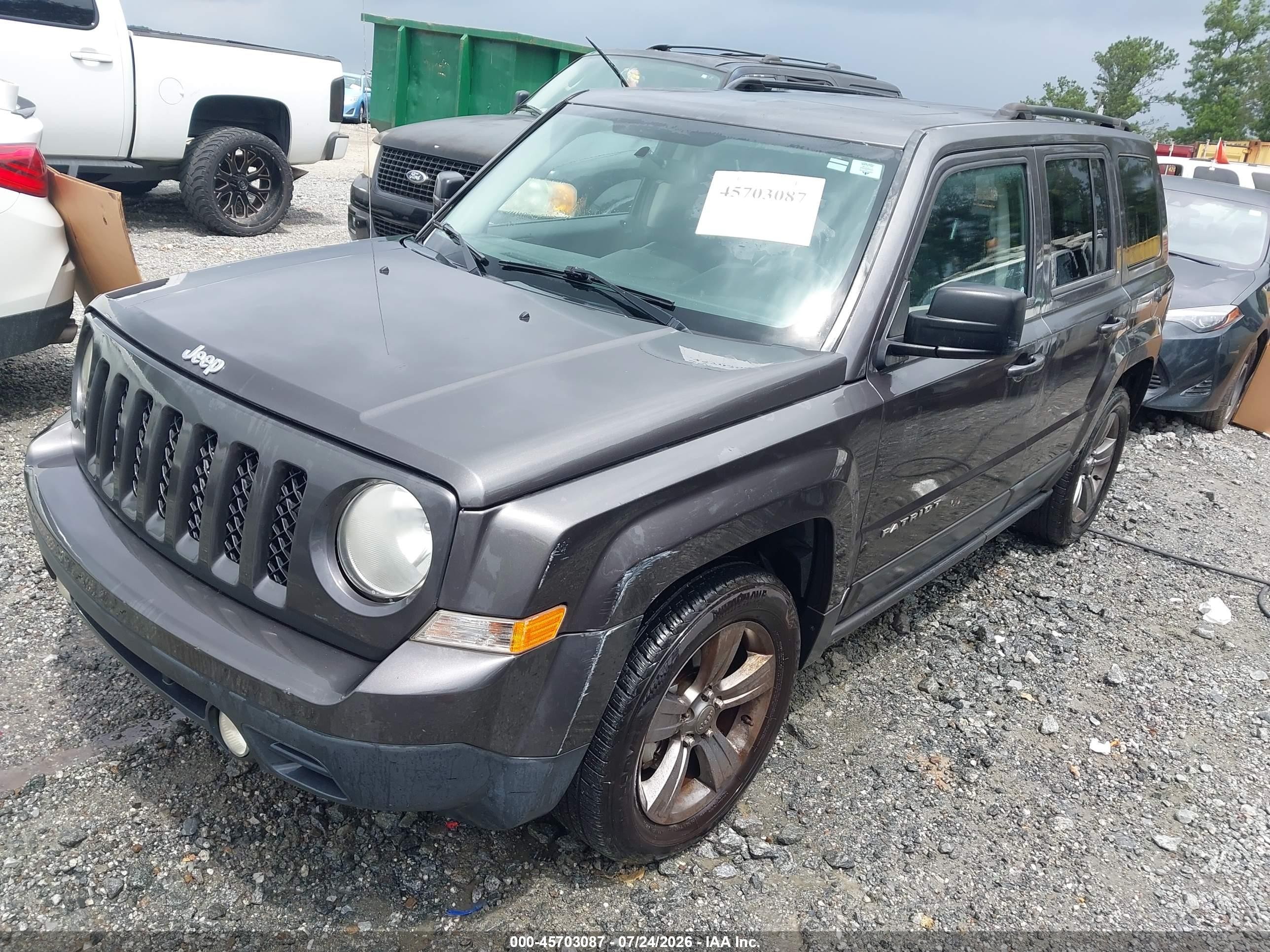 2014 Jeep Patriot High Altitude Серый vin: 1C4NJPFA2ED887645