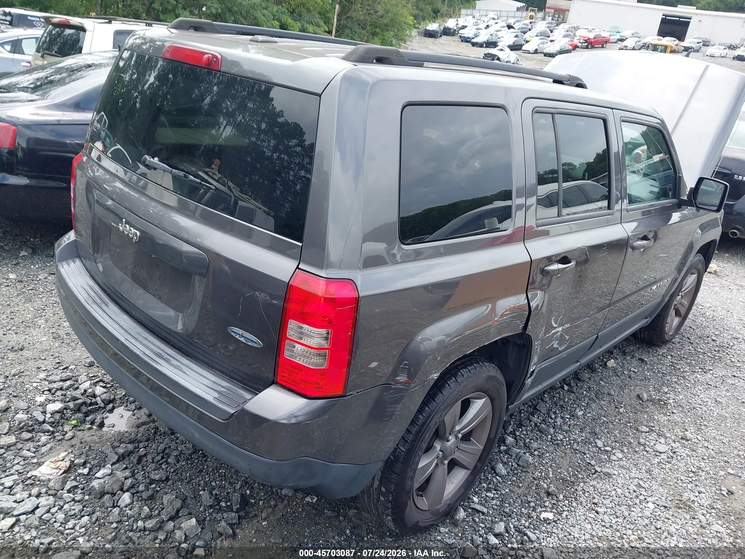 2014 Jeep Patriot High Altitude Серый vin: 1C4NJPFA2ED887645