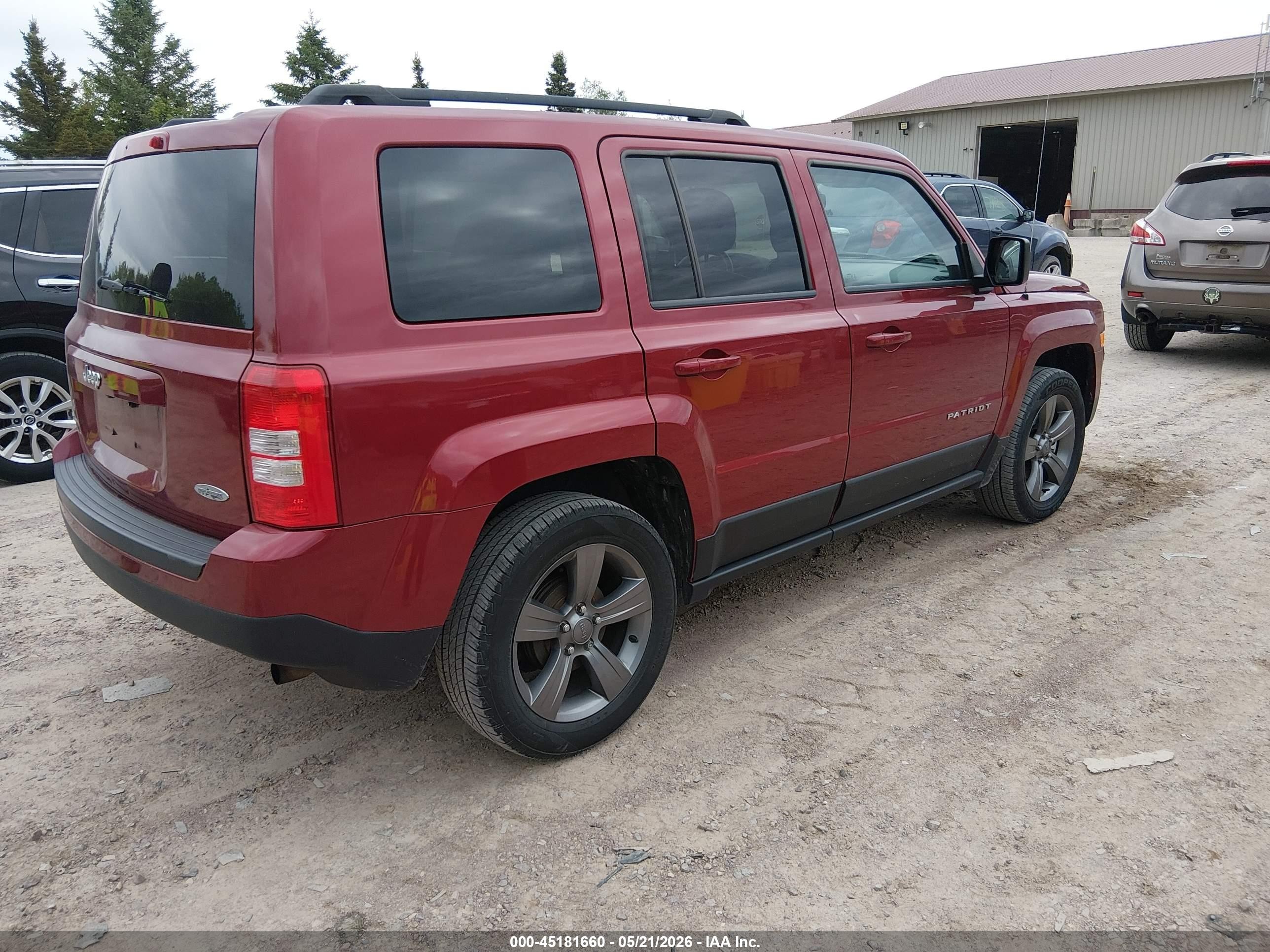 2015 Jeep Patriot High Altitude Edition Red vin: 1C4NJPFA2FD220690