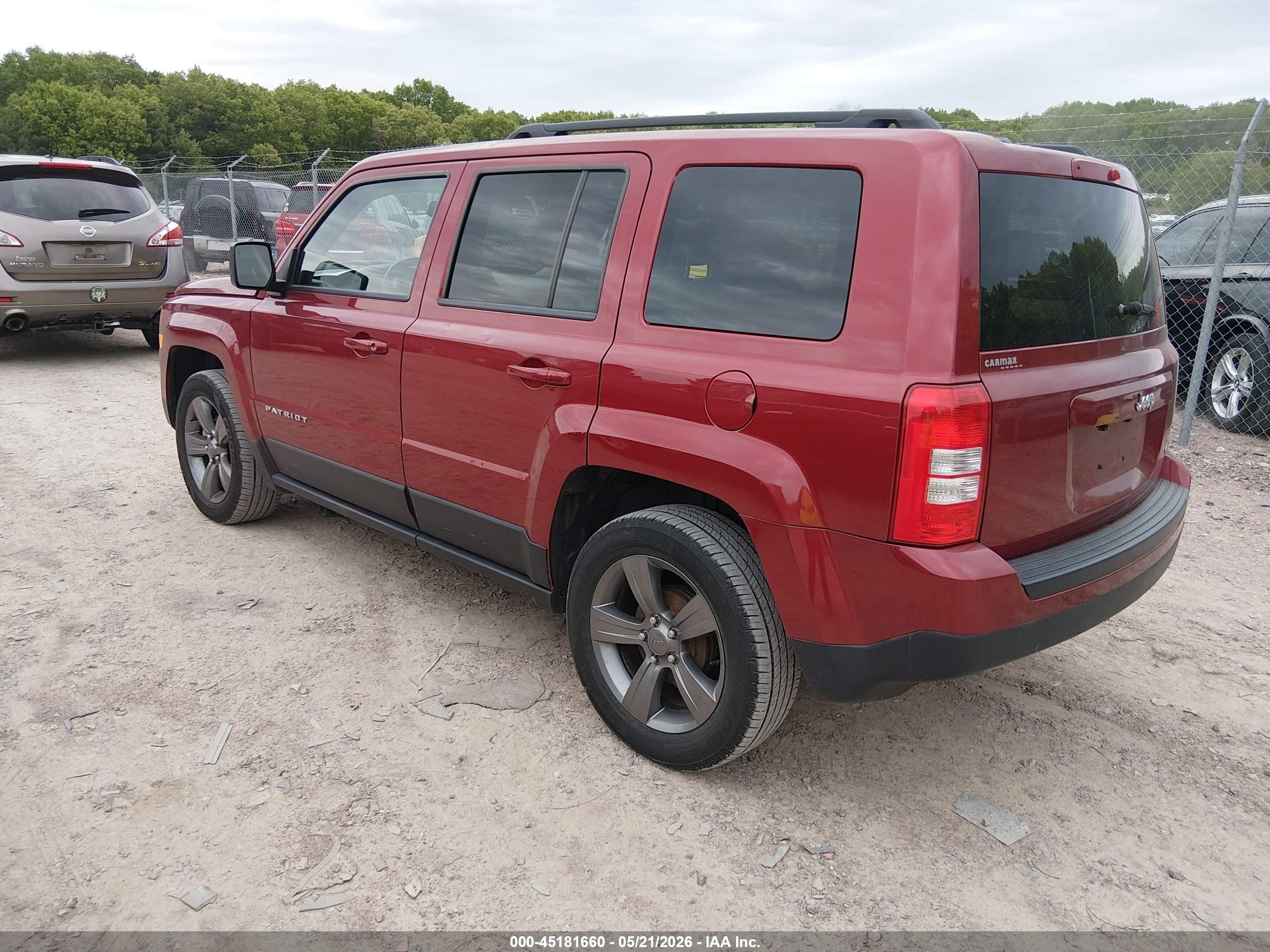 2015 Jeep Patriot High Altitude Edition Red vin: 1C4NJPFA2FD220690