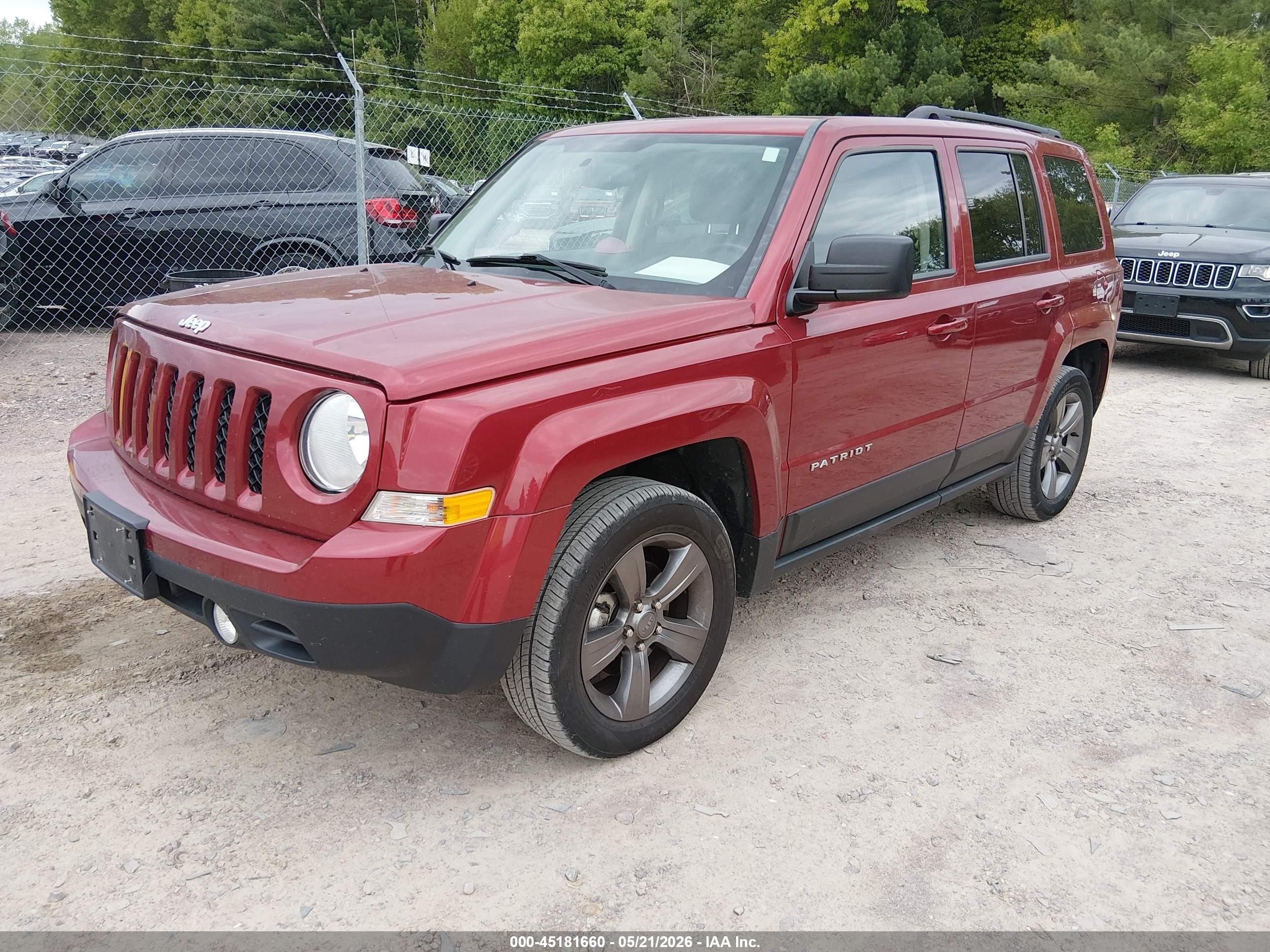 2015 Jeep Patriot High Altitude Edition Red vin: 1C4NJPFA2FD220690