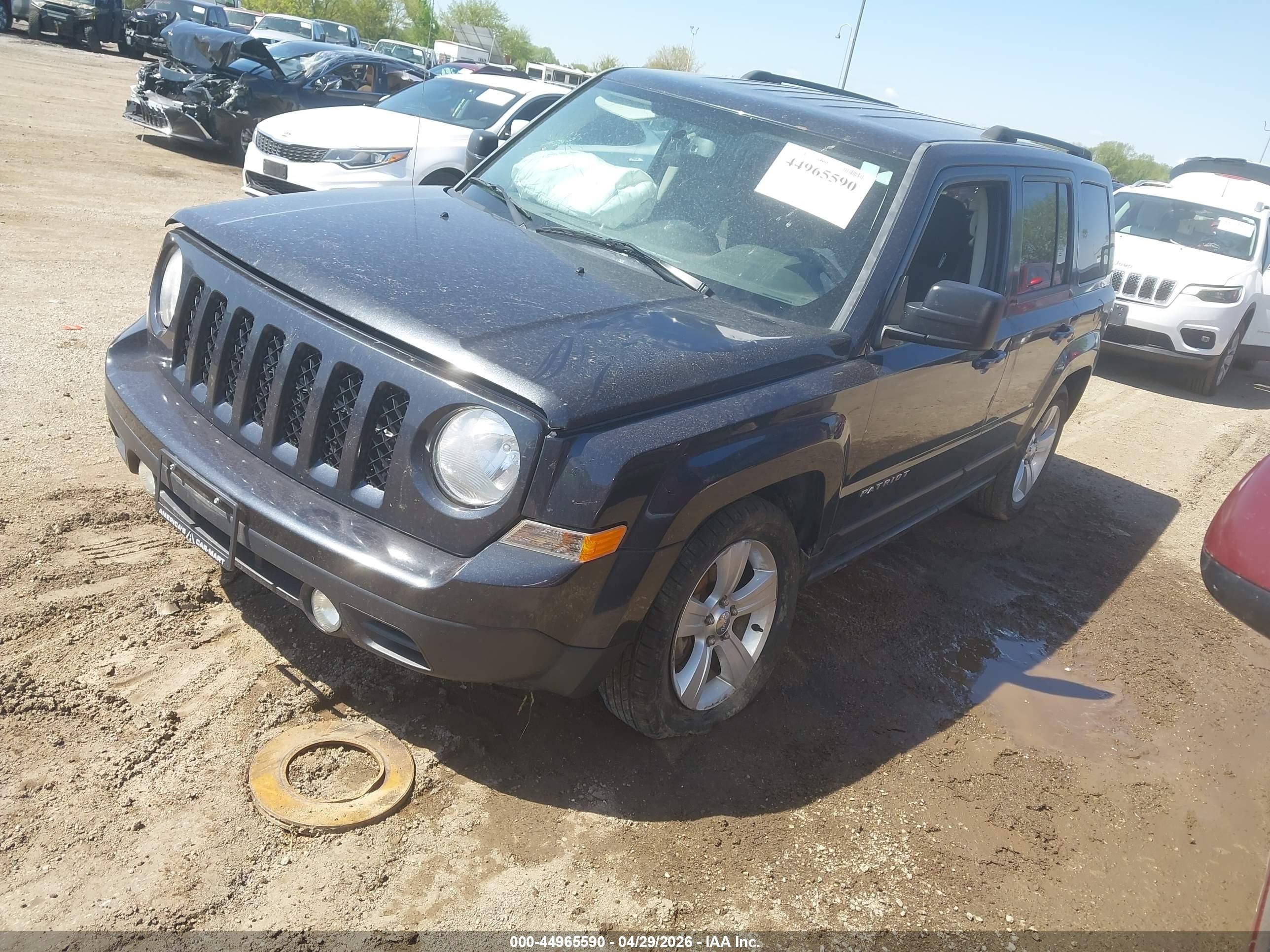 2014 Jeep Patriot Latitude Black vin: 1C4NJPFA3ED617999