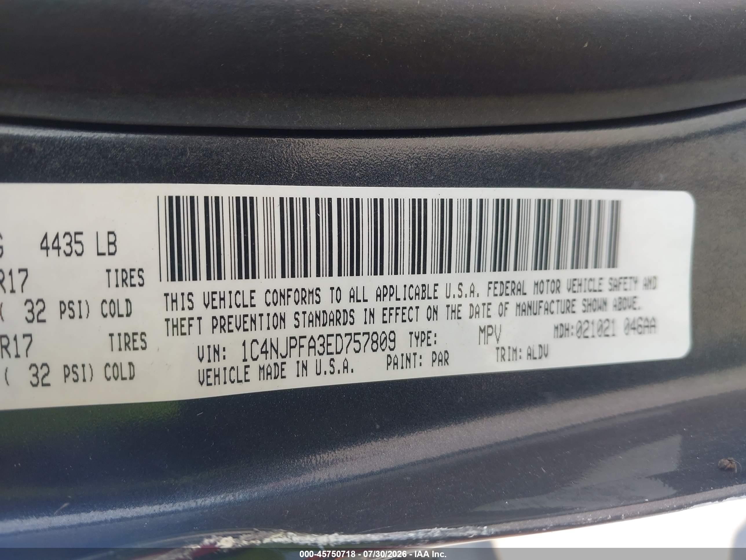 2014 Jeep Patriot High Altitude Gray vin: 1C4NJPFA3ED757809