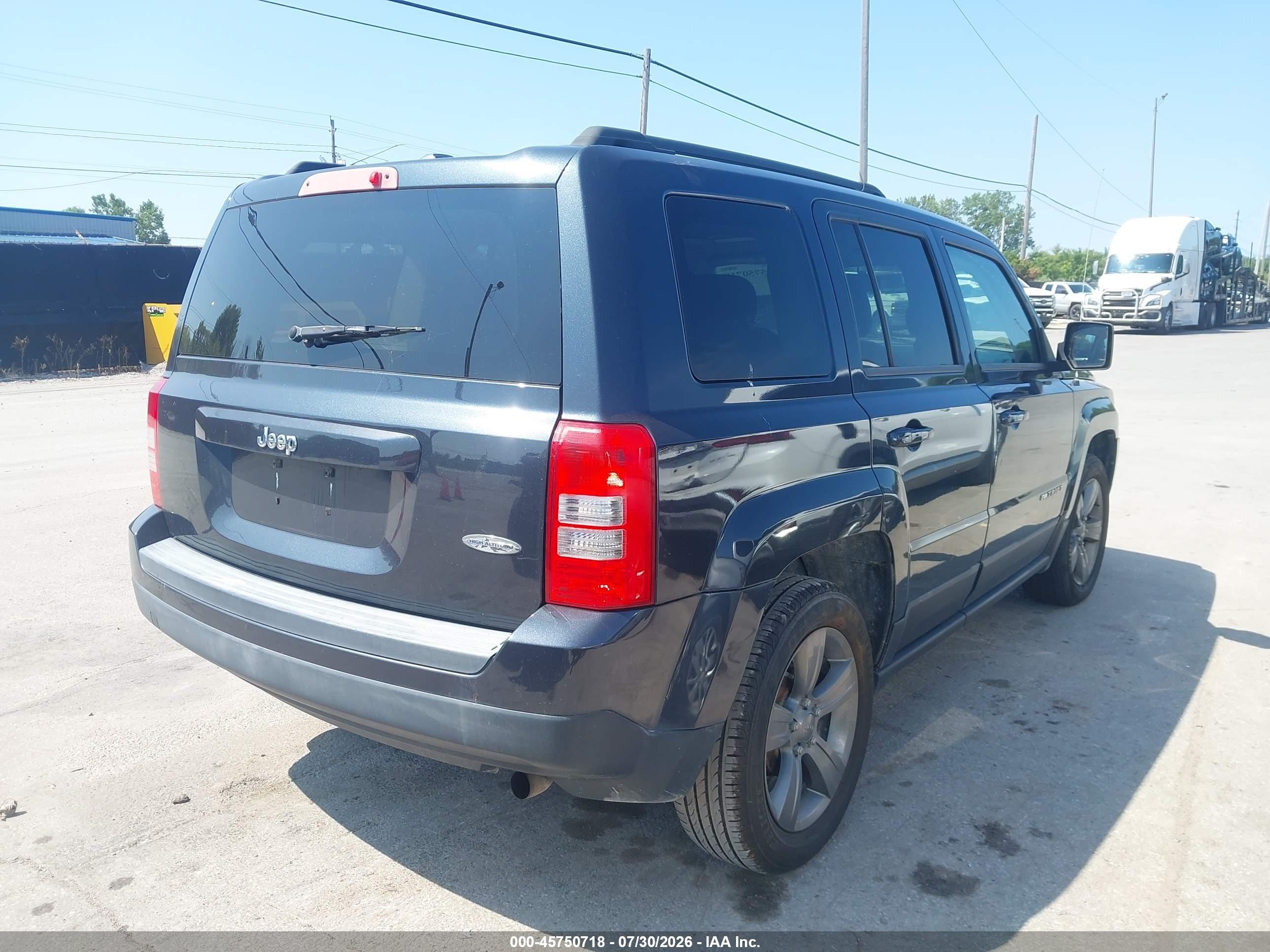2014 Jeep Patriot High Altitude Gray vin: 1C4NJPFA3ED757809