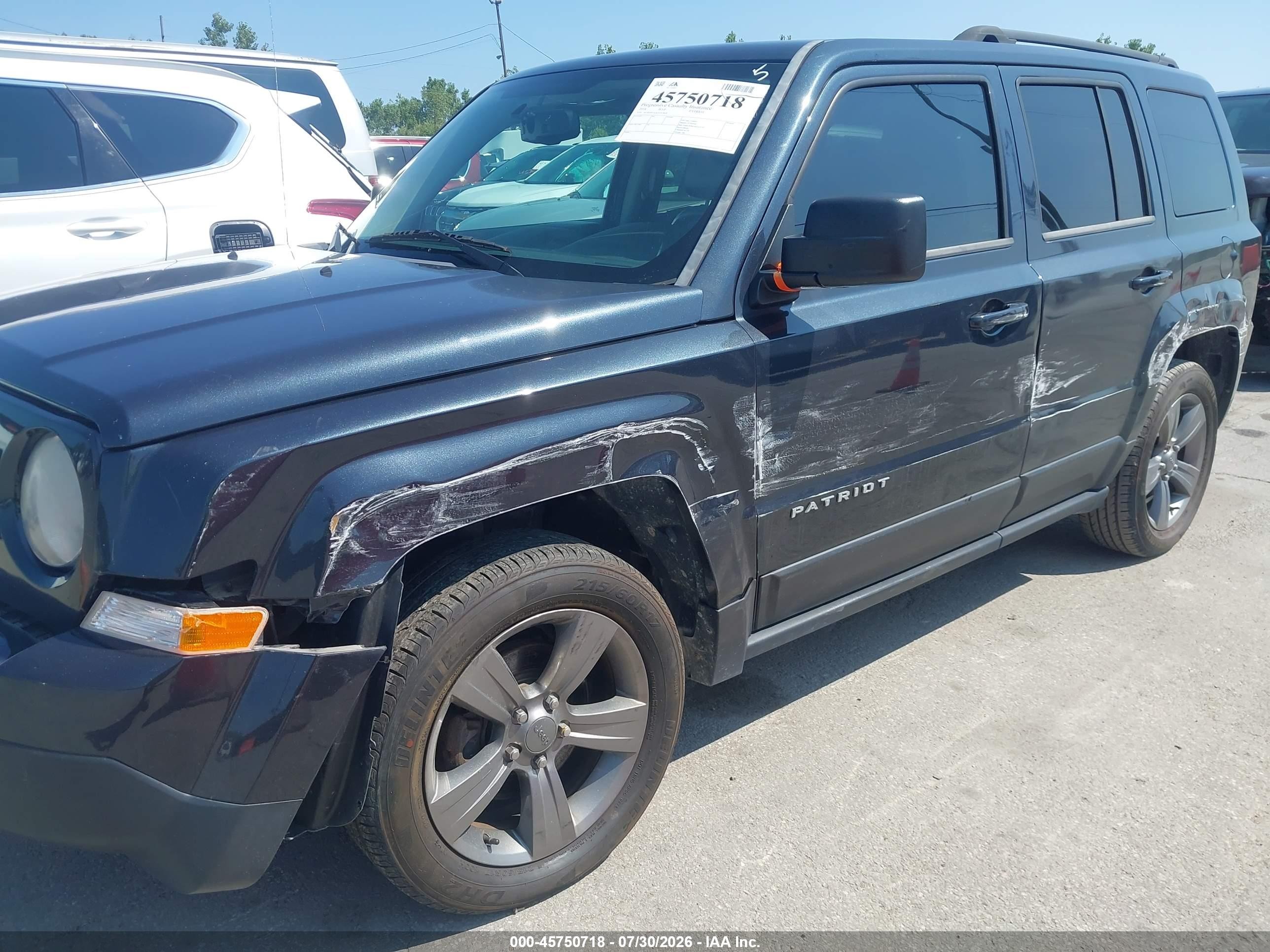 2014 Jeep Patriot High Altitude Gray vin: 1C4NJPFA3ED757809
