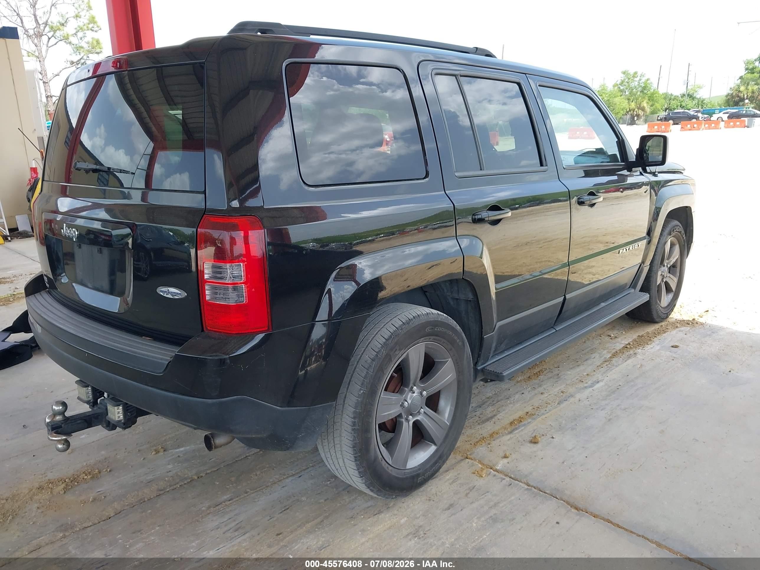 2015 Jeep Patriot High Altitude Edition Черный vin: 1C4NJPFA3FD282163