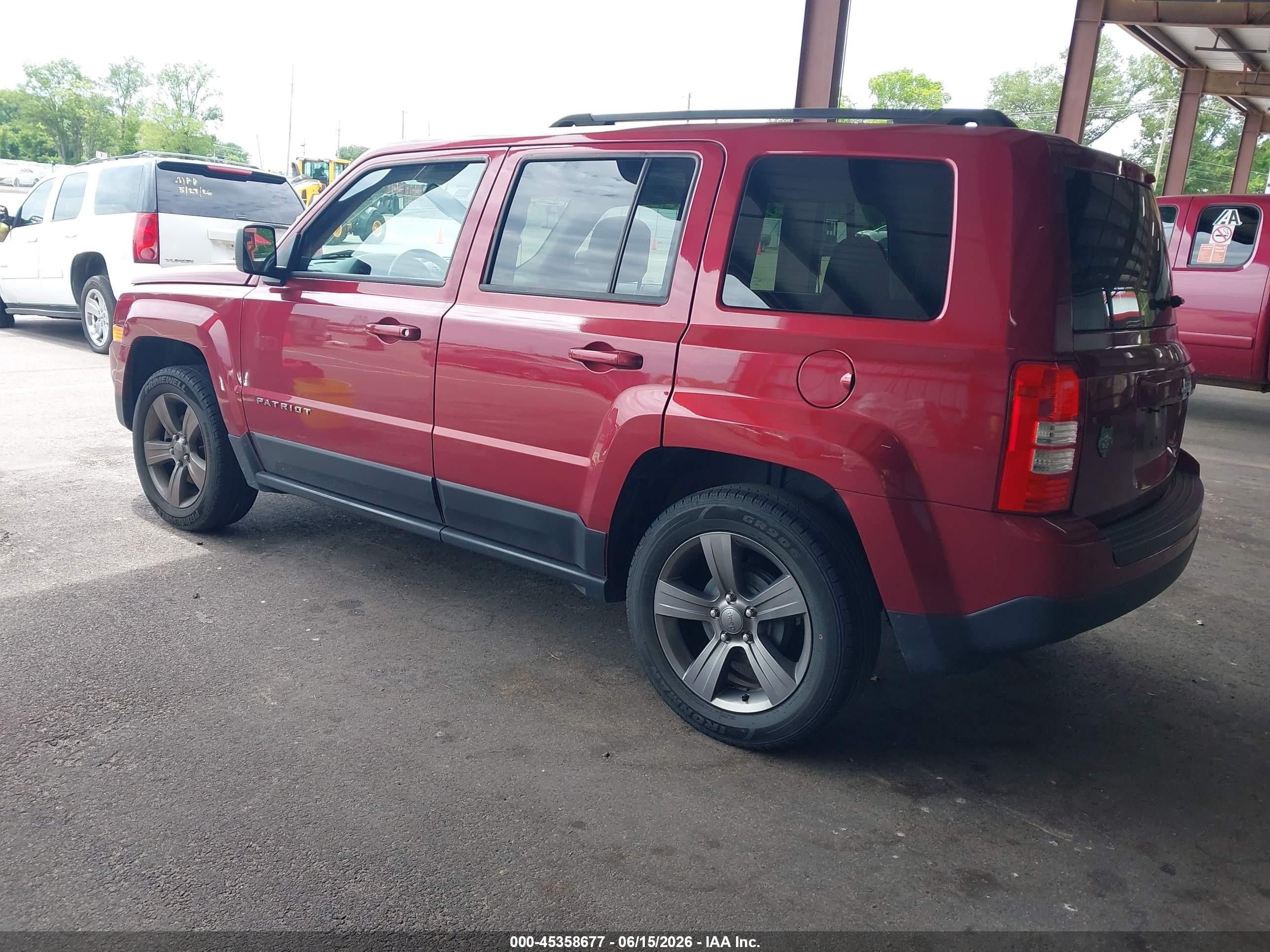 2015 Jeep Patriot High Altitude Edition Red vin: 1C4NJPFA3FD428352
