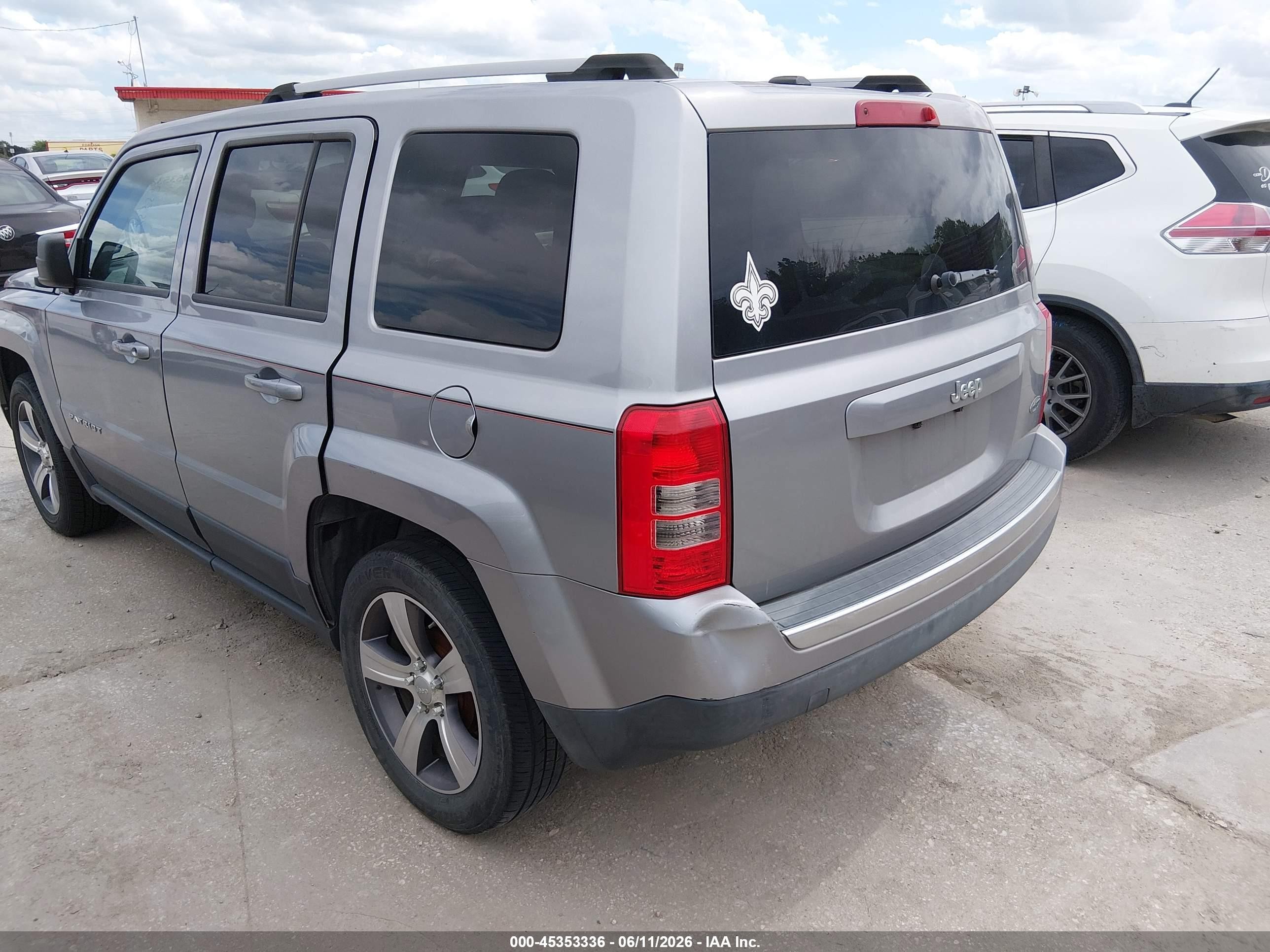 2016 Jeep Patriot High Altitude Edition Серый vin: 1C4NJPFA3GD548721