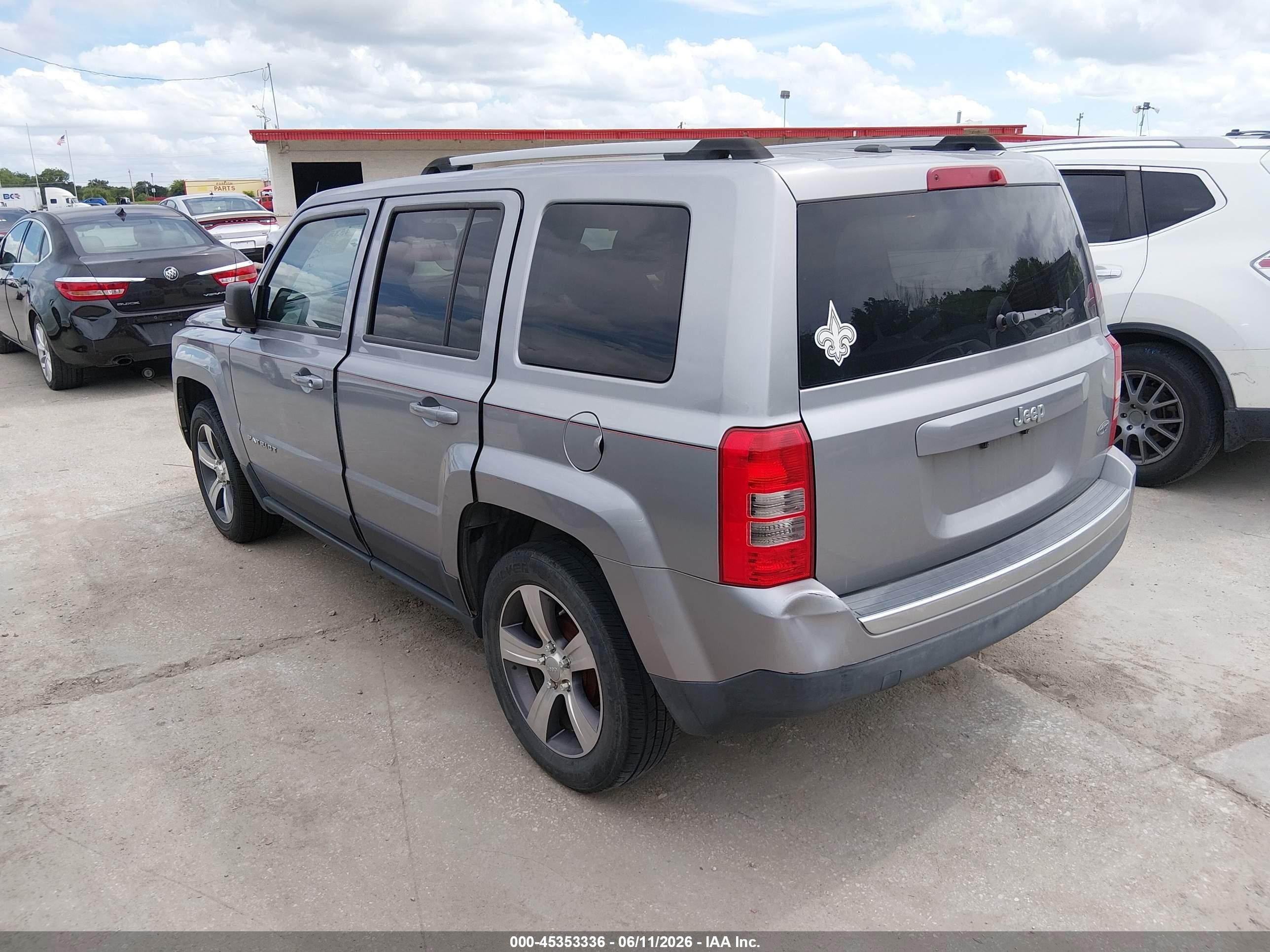 2016 Jeep Patriot High Altitude Edition Серый vin: 1C4NJPFA3GD548721