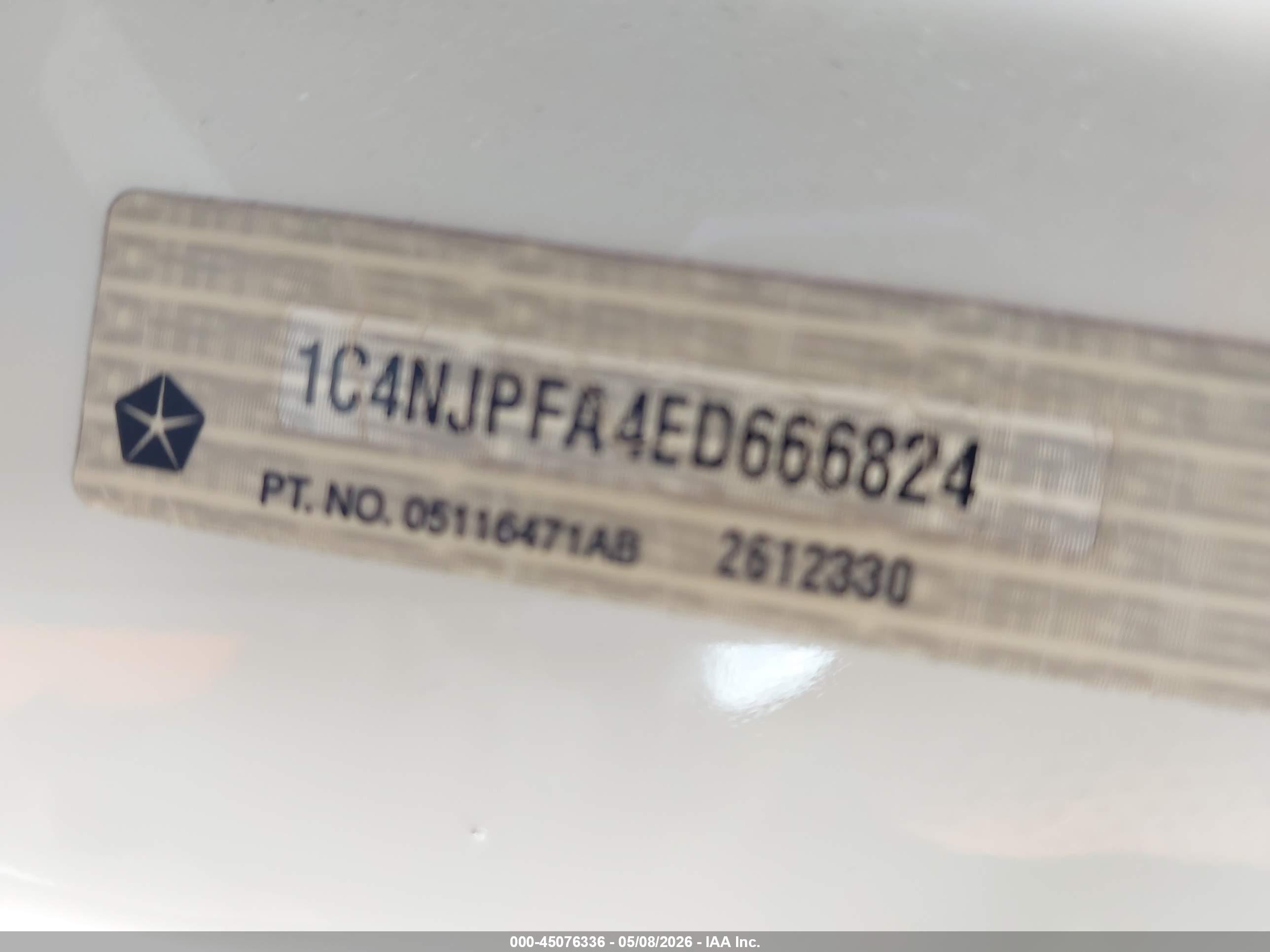 2014 Jeep Patriot High Altitude White vin: 1C4NJPFA4ED666824