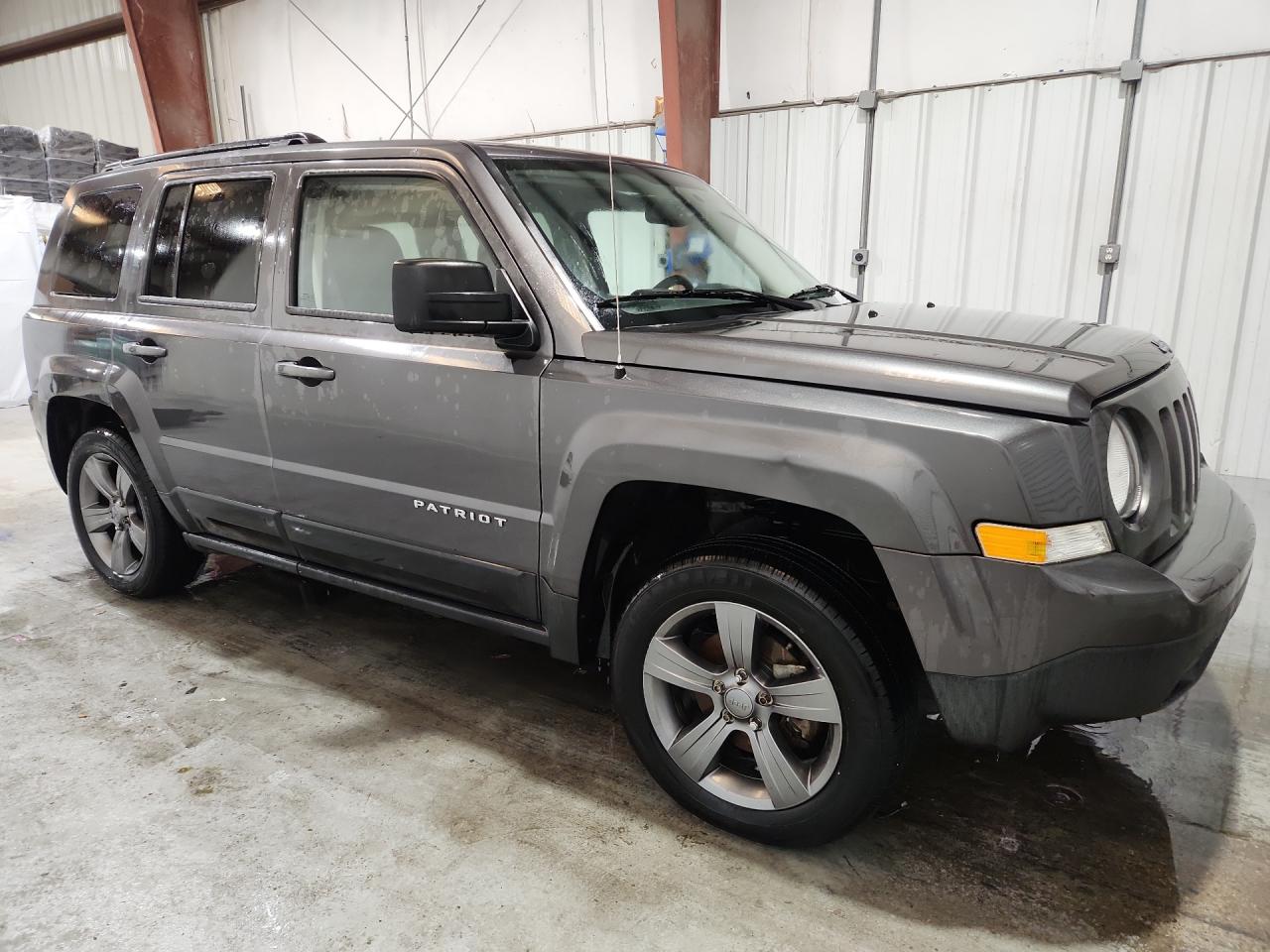 2015 Jeep Patriot Latitude Gray vin: 1C4NJPFA4FD220206 Damage: Right Front Door, Dent(S) W/ Paint Dmg, 7 To 8 Inches