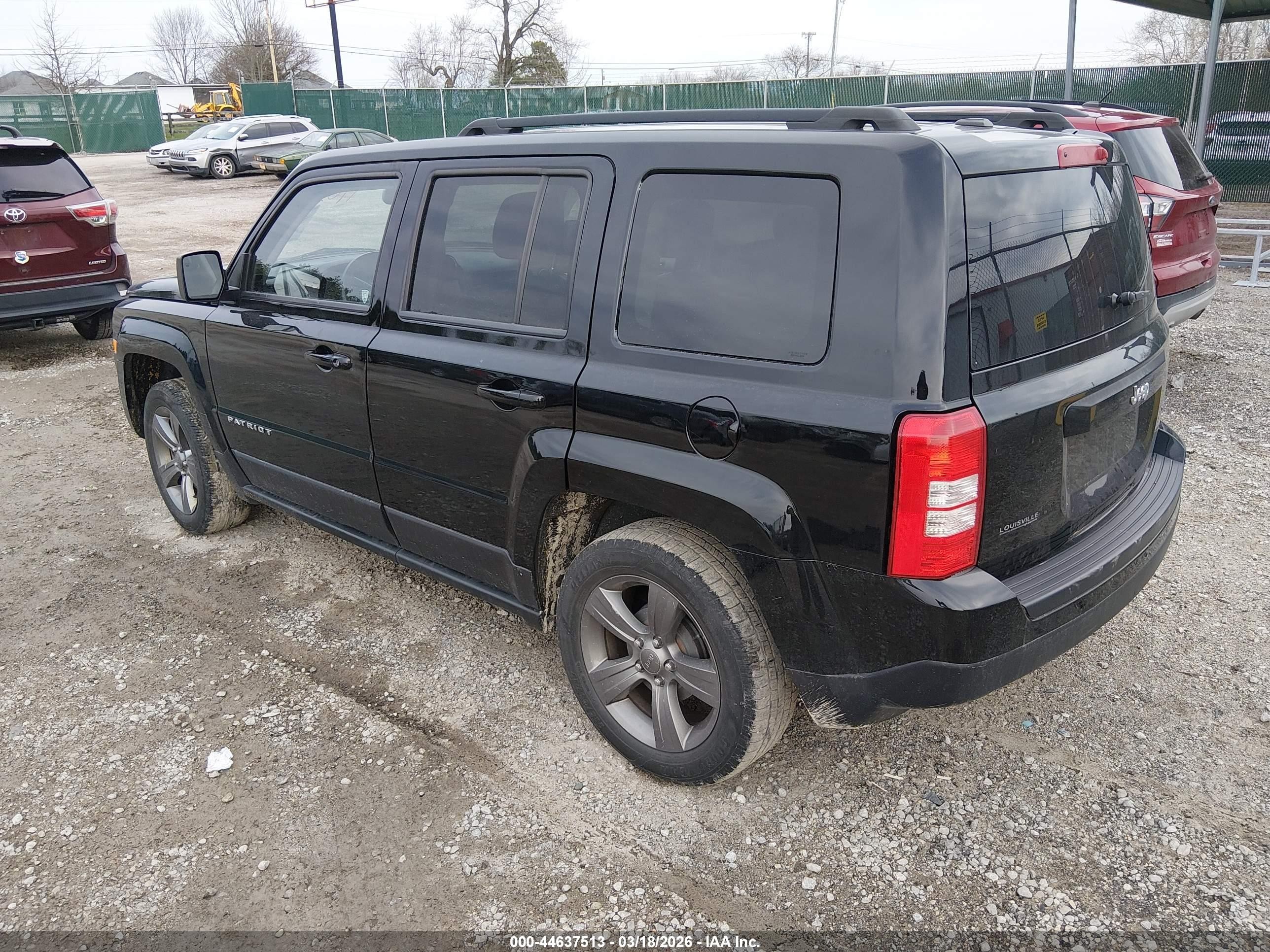 2015 Jeep Patriot High Altitude Edition Black vin: 1C4NJPFA4FD281006