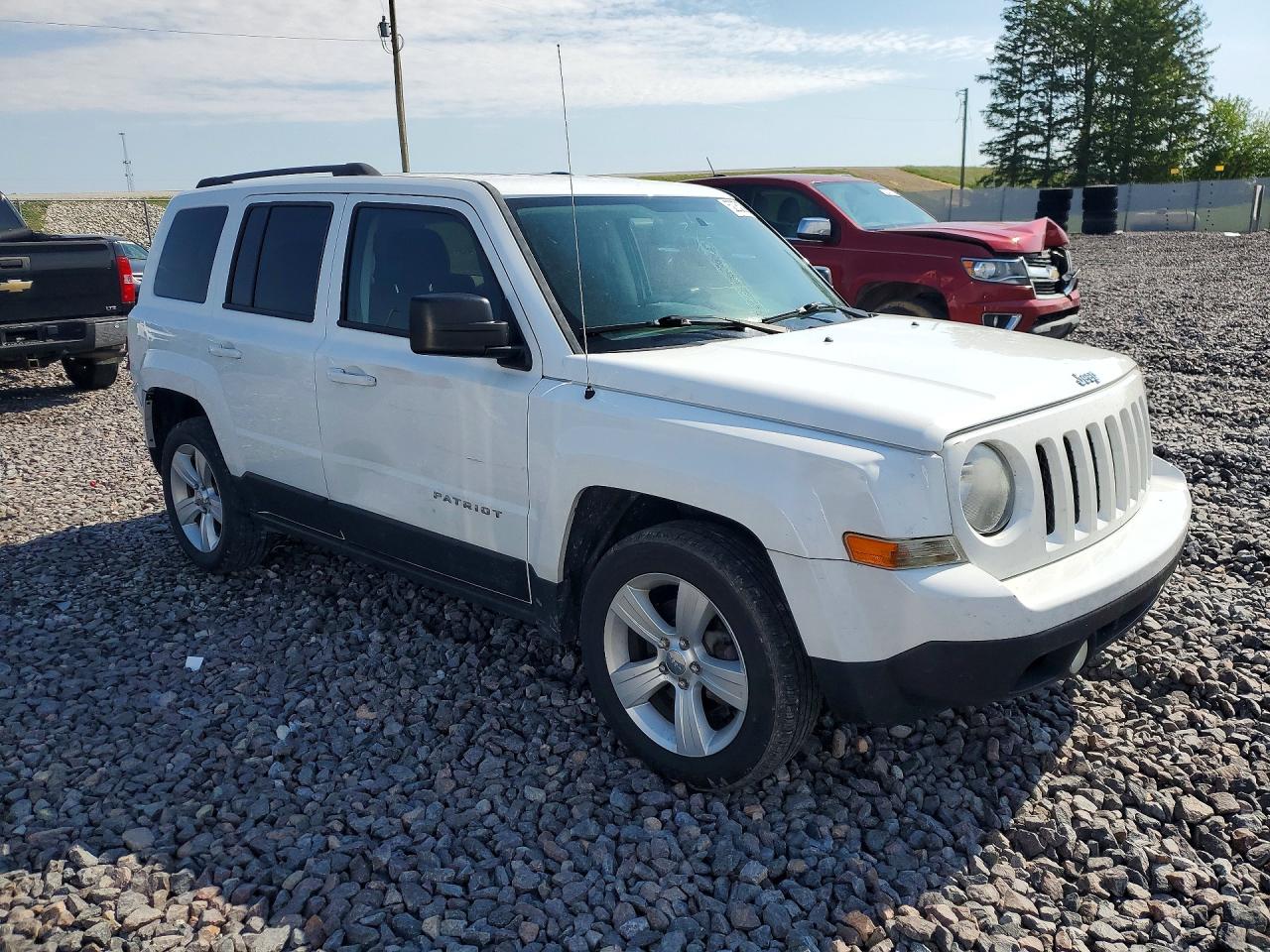 2014 Jeep Patriot Latitude White vin: 1C4NJPFA5ED662460