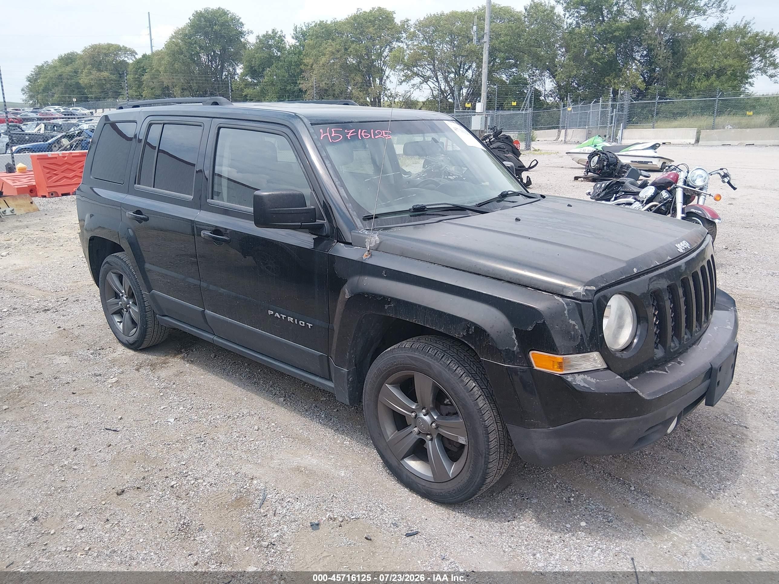 2014 Jeep Patriot High Altitude Black vin: 1C4NJPFA6ED731950