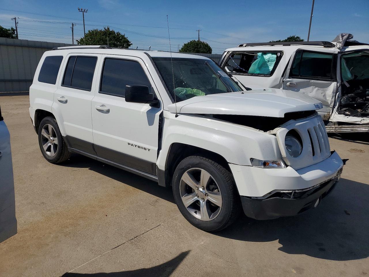 2017 Jeep Patriot Latitude Белый vin: 1C4NJPFA6HD132860