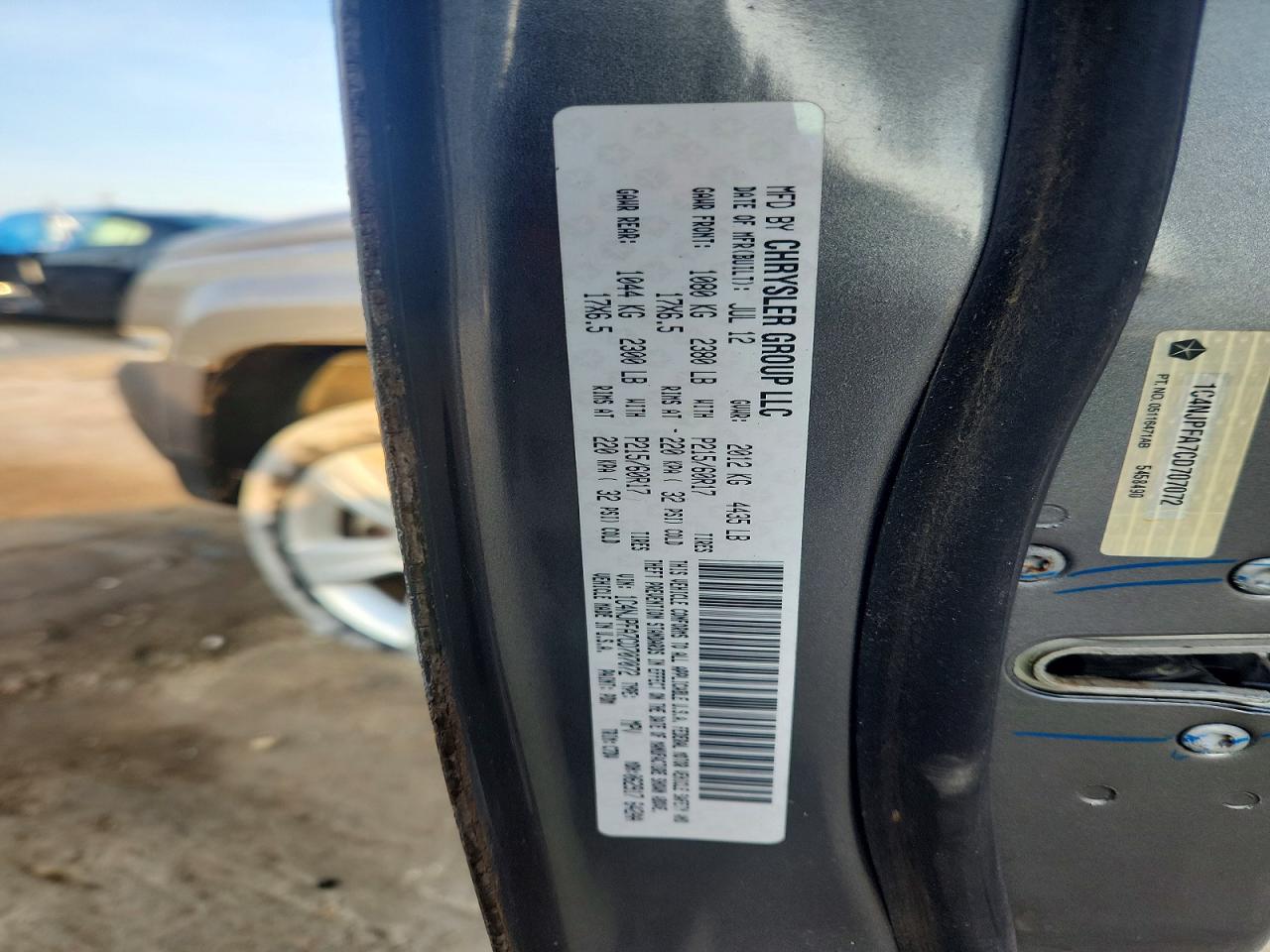 2012 Jeep Patriot Latitude Charcoal vin: 1C4NJPFA7CD707072