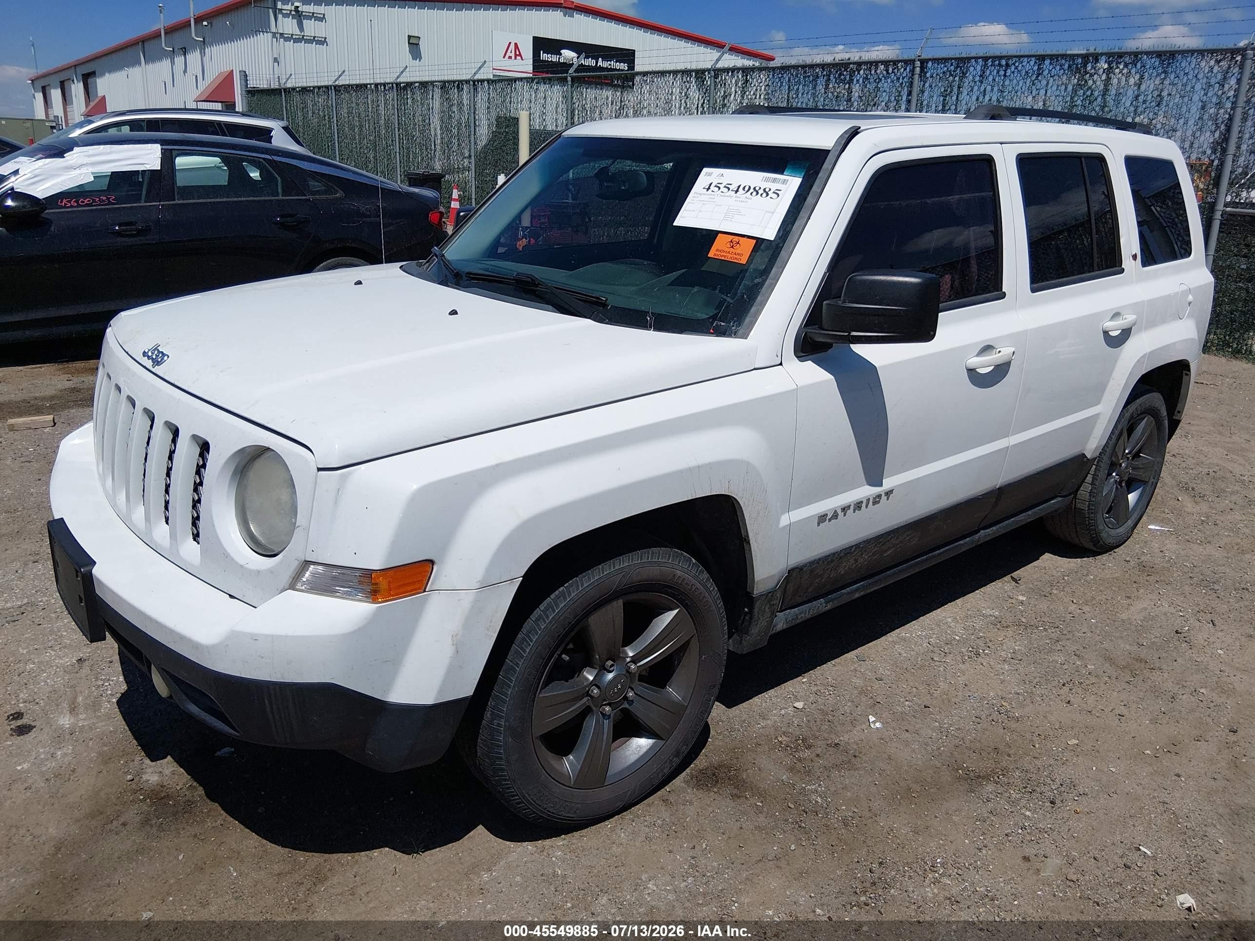 2014 Jeep Patriot High Altitude White vin: 1C4NJPFA7ED927959