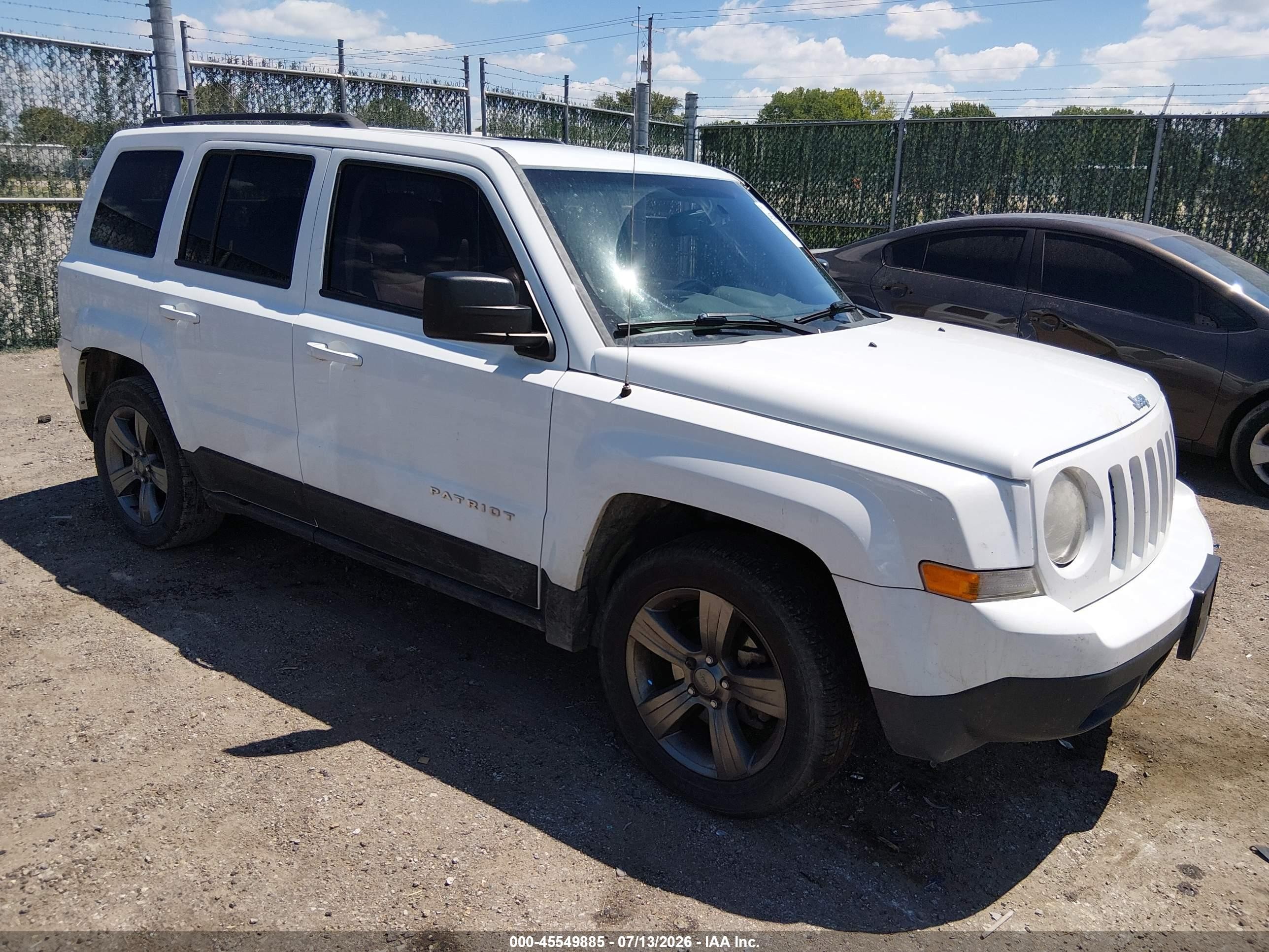 2014 Jeep Patriot High Altitude White vin: 1C4NJPFA7ED927959