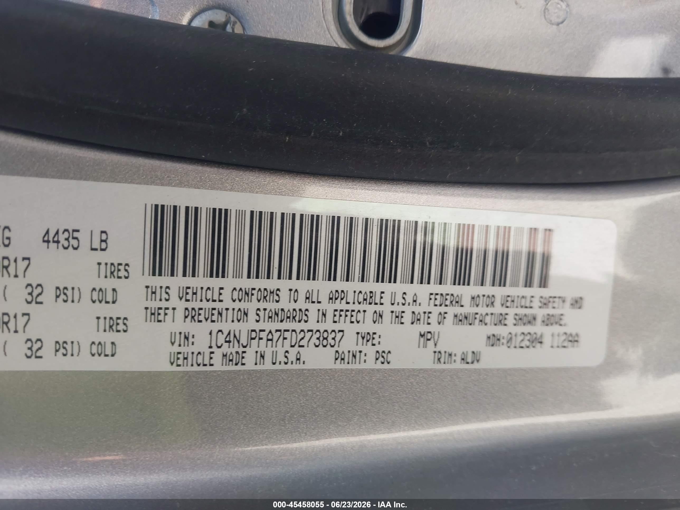 2015 Jeep Patriot High Altitude Edition Gray vin: 1C4NJPFA7FD273837