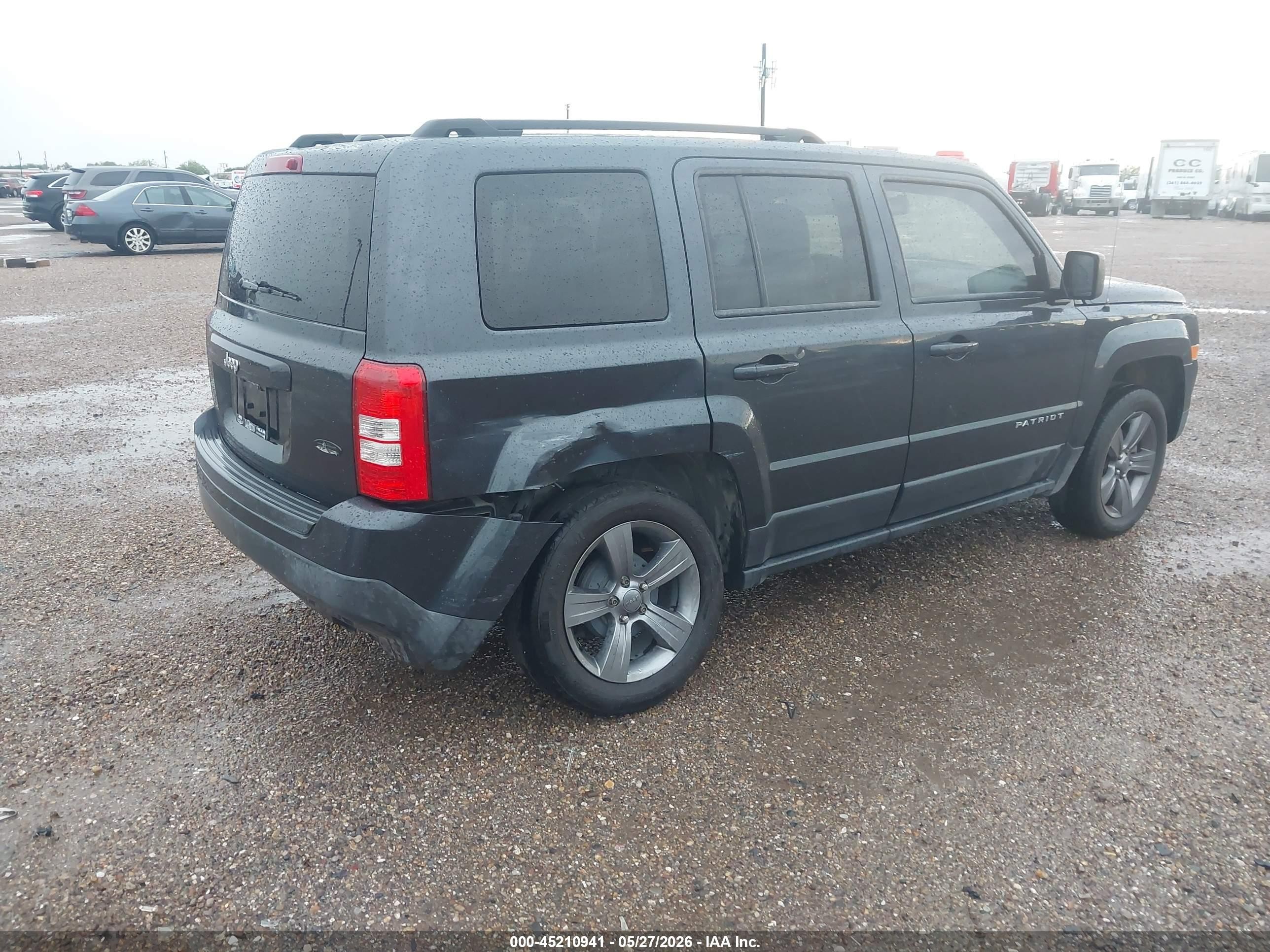 2015 Jeep Patriot High Altitude Edition Black vin: 1C4NJPFA7FD358452