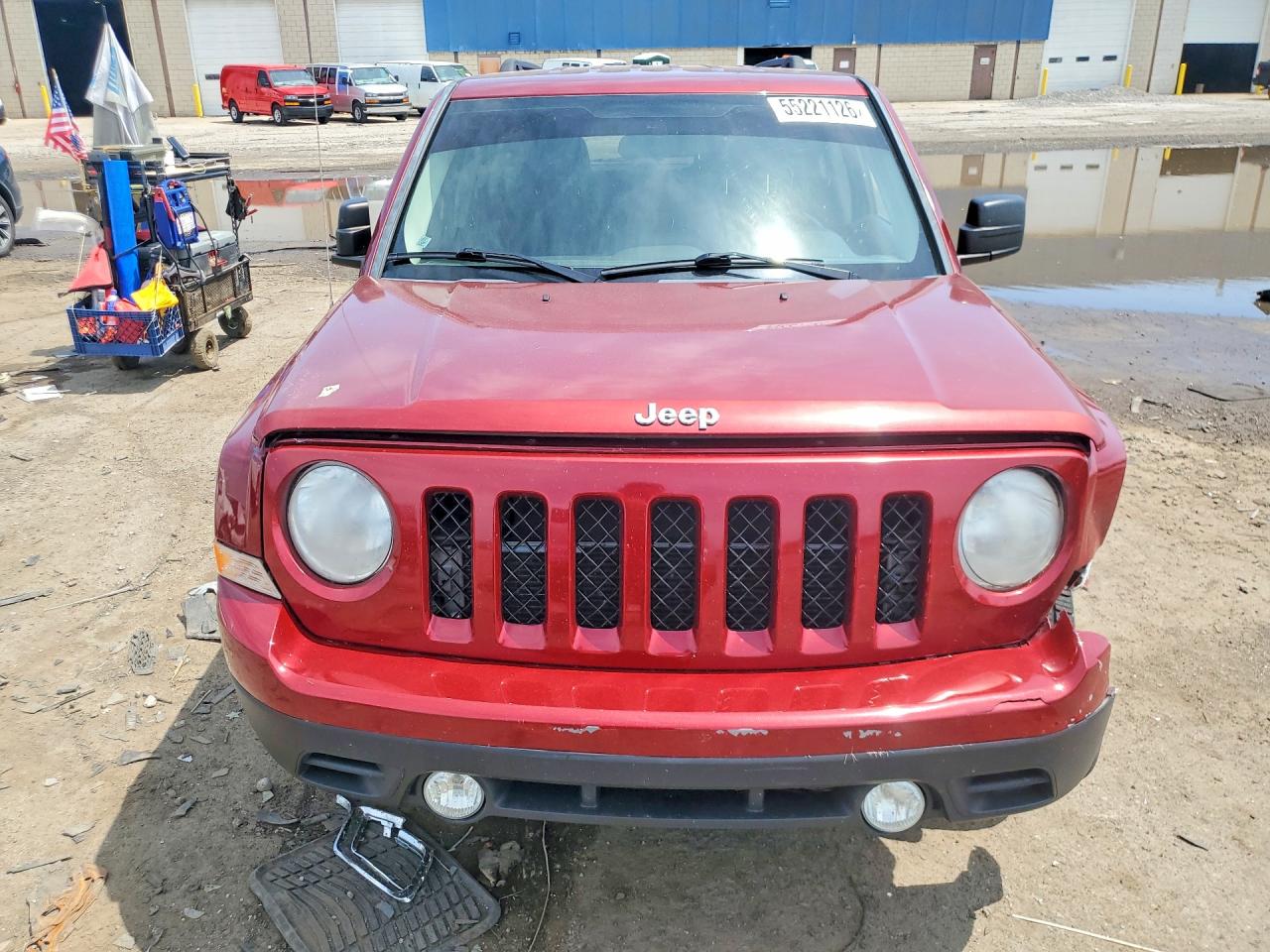 2012 Jeep Patriot Latitude Red vin: 1C4NJPFA8CD526577
