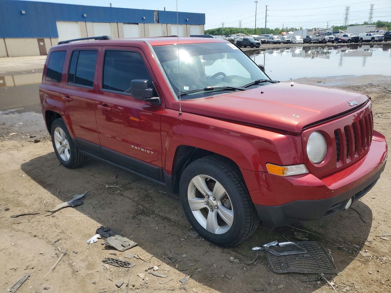2012 Jeep Patriot Latitude Red vin: 1C4NJPFA8CD526577