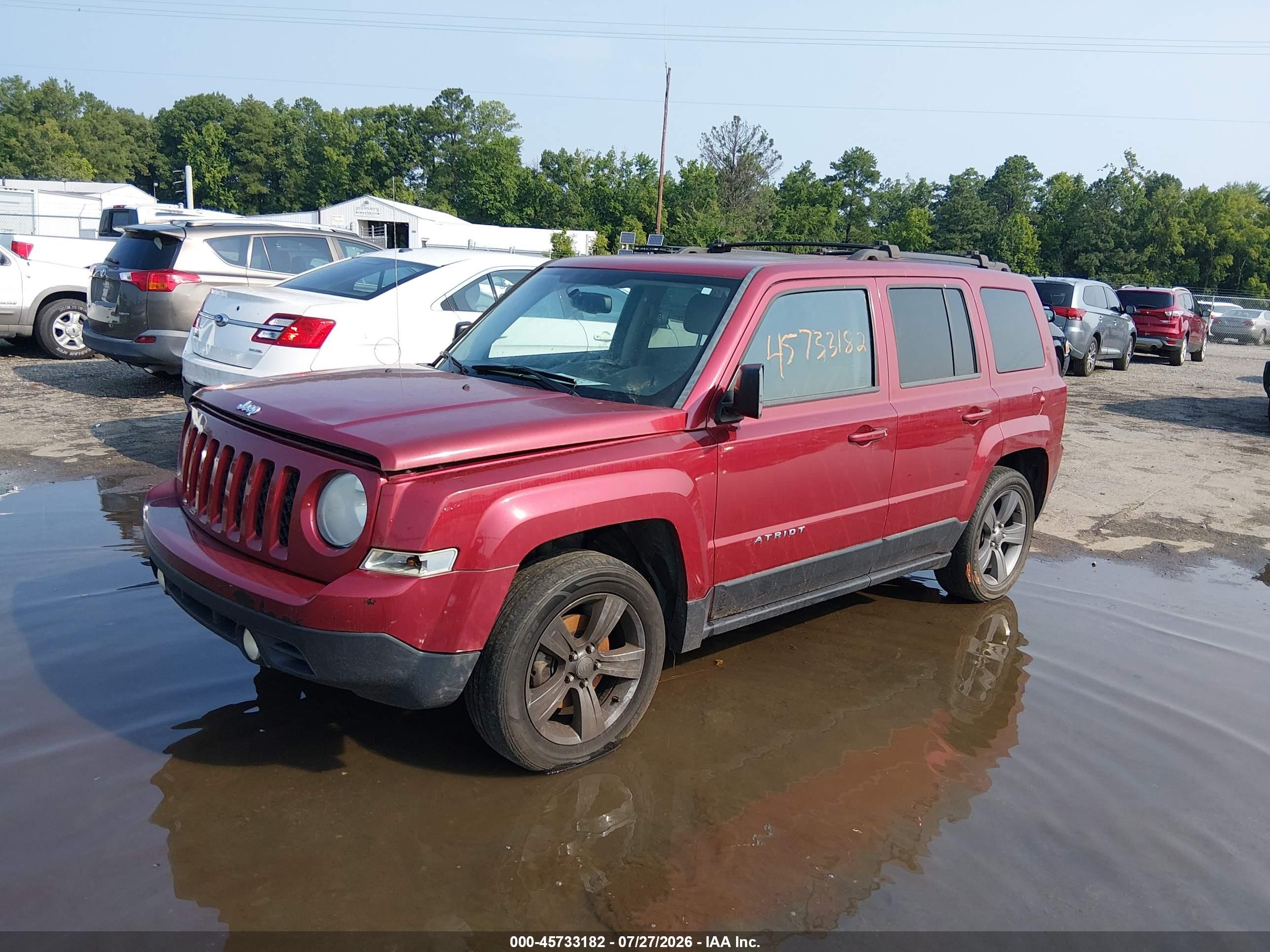 2014 Jeep Patriot High Altitude Burgundy vin: 1C4NJPFA8ED679981