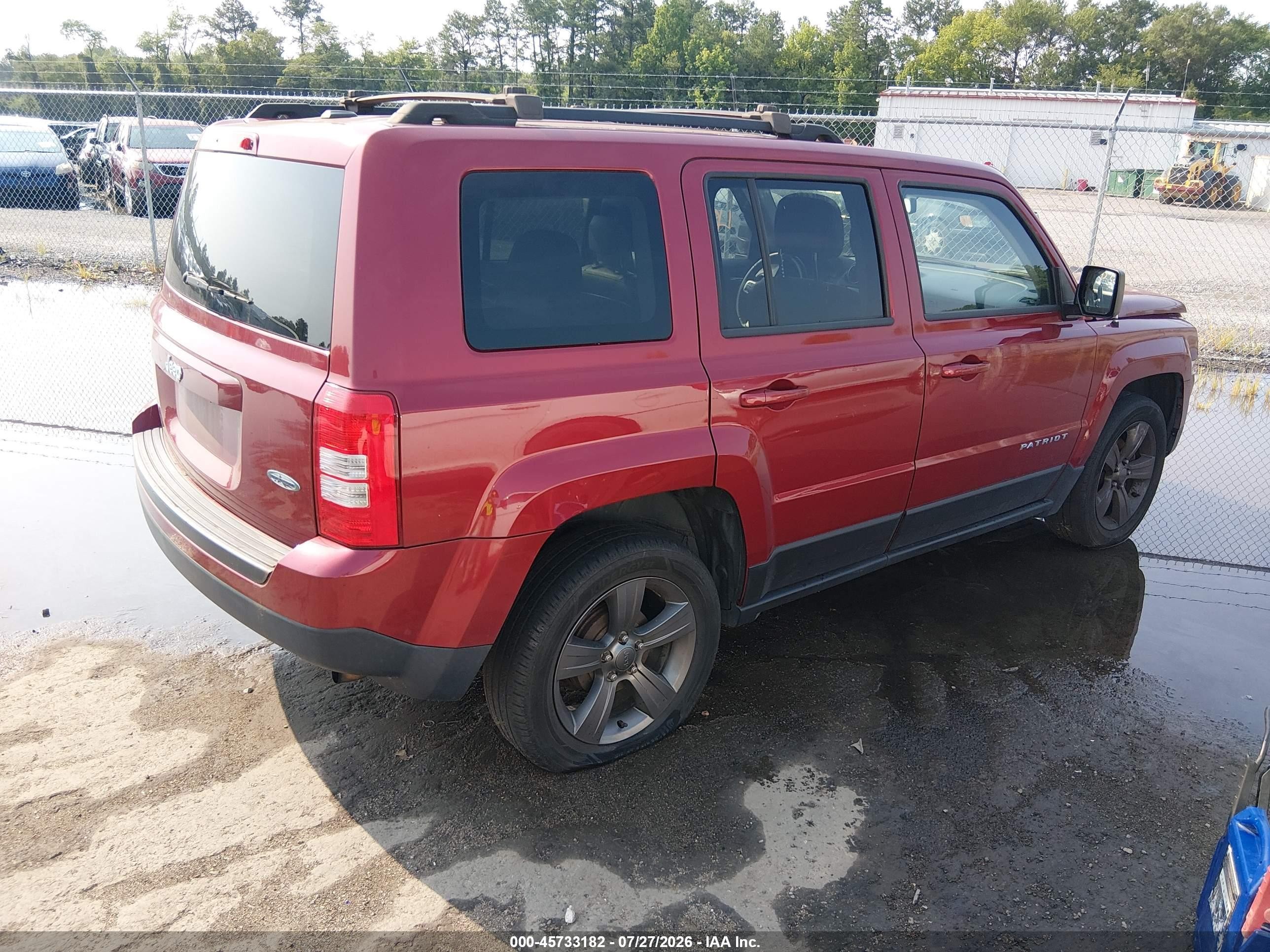 2014 Jeep Patriot High Altitude Burgundy vin: 1C4NJPFA8ED679981