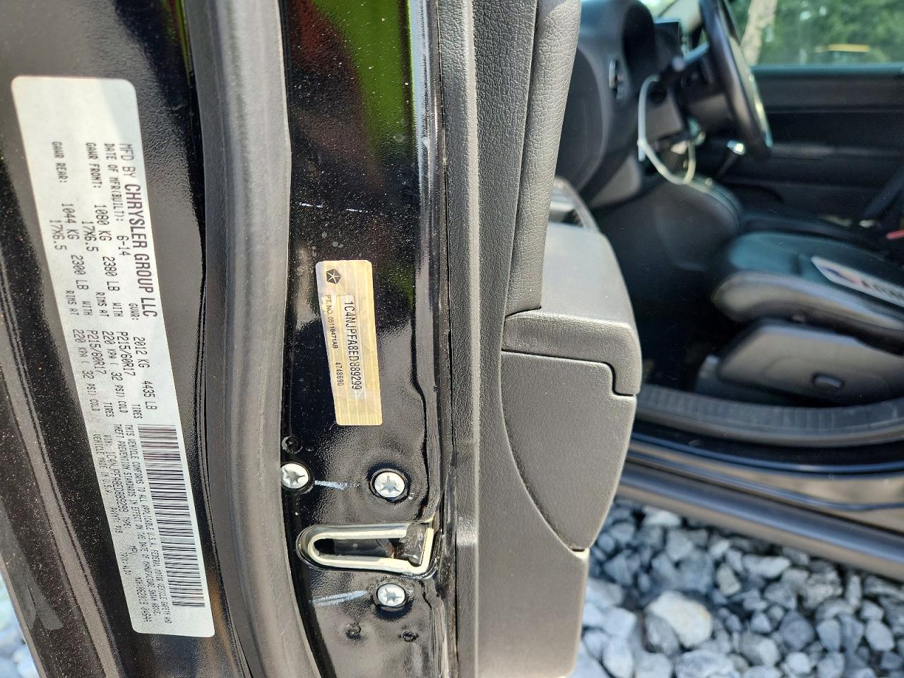 2014 Jeep Patriot Latitude Black vin: 1C4NJPFA8ED889299