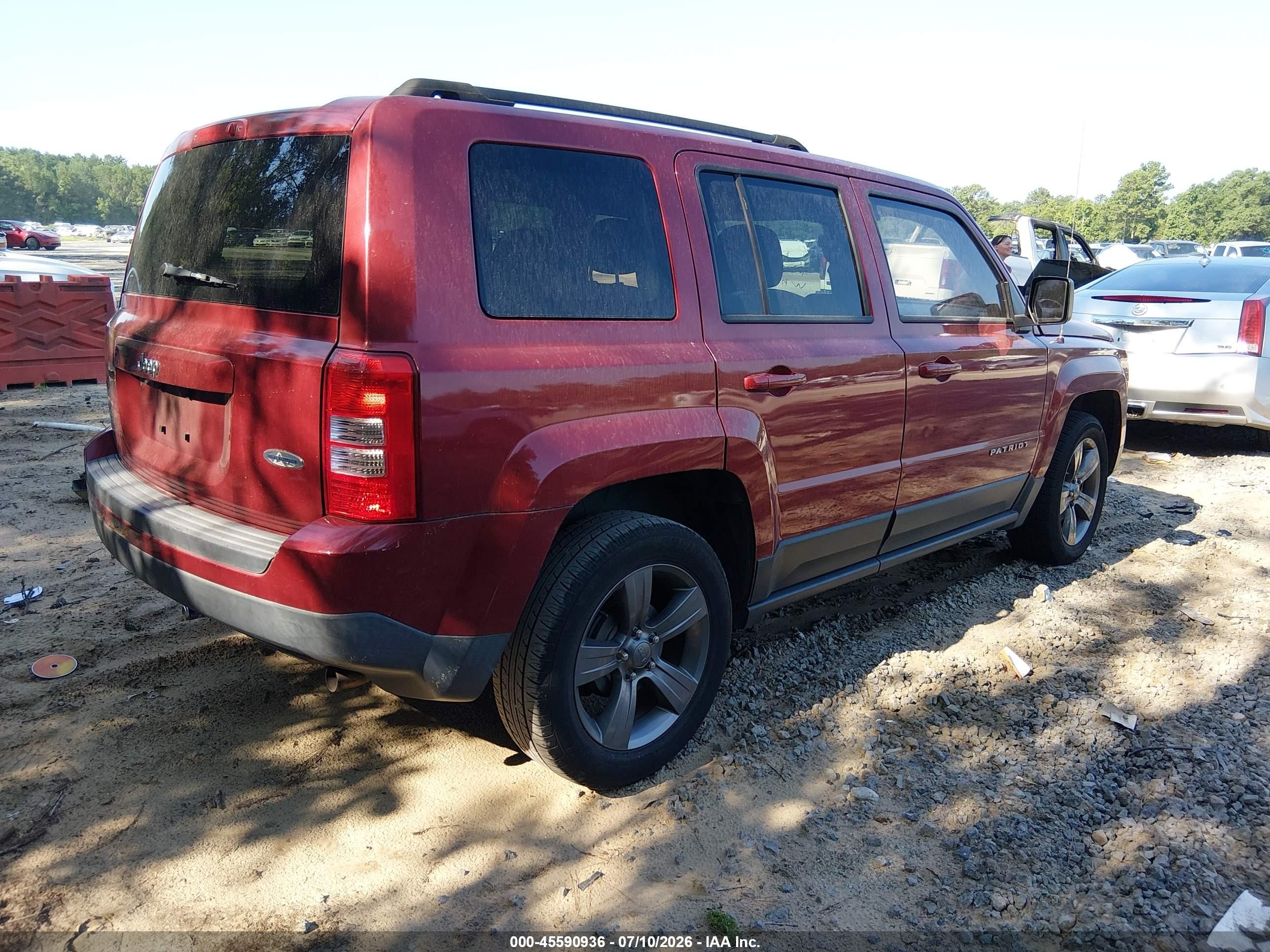 2015 Jeep Patriot High Altitude Edition Красный vin: 1C4NJPFA8FD191048