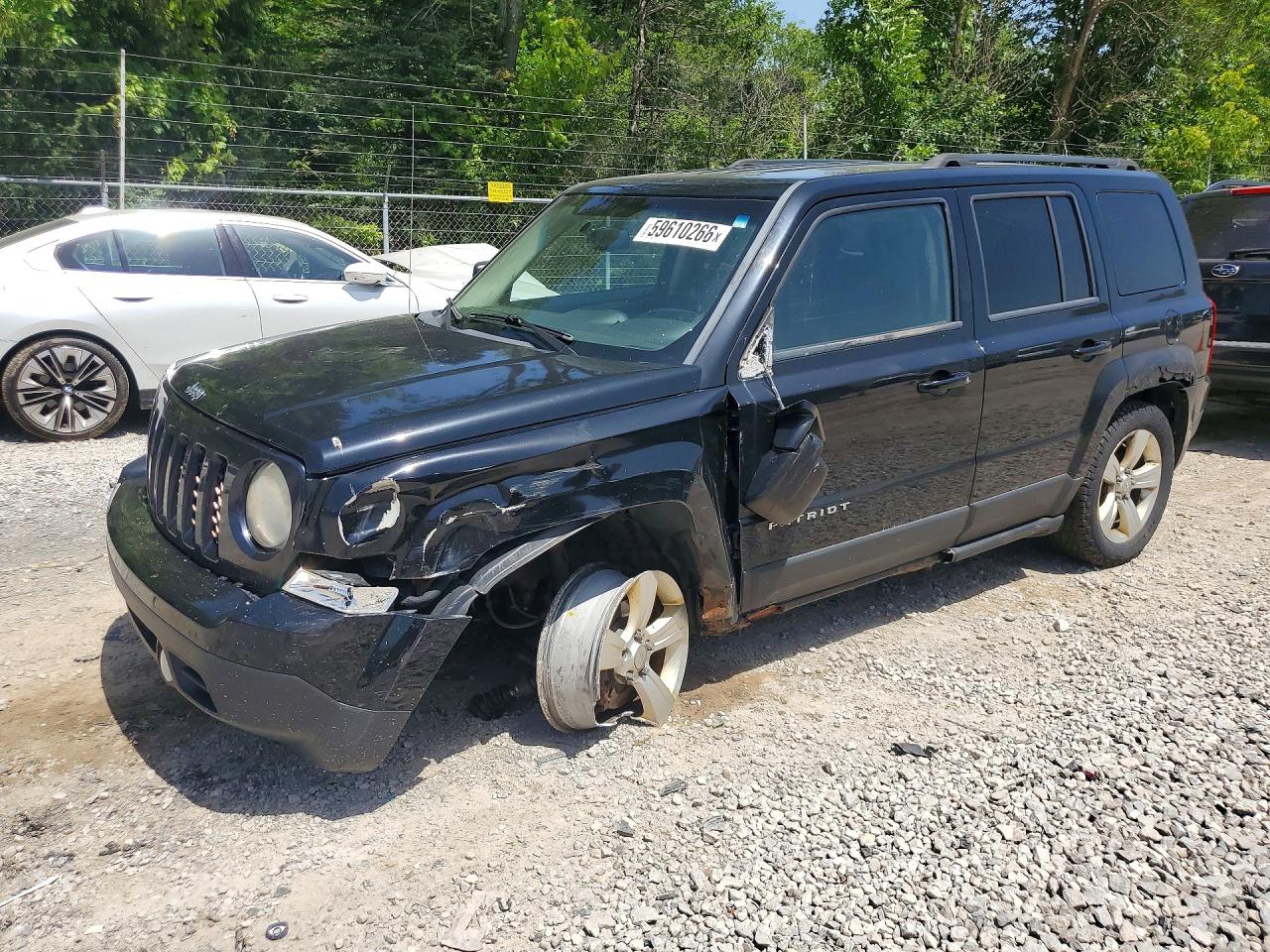 2013 Jeep Patriot Latitude Черный vin: 1C4NJPFA9DD119336