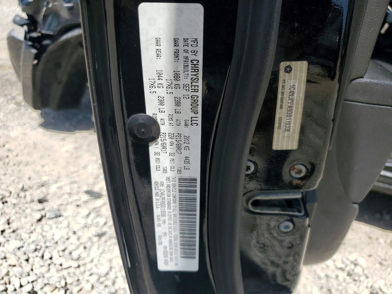 2013 Jeep Patriot Latitude Black vin: 1C4NJPFA9DD119336