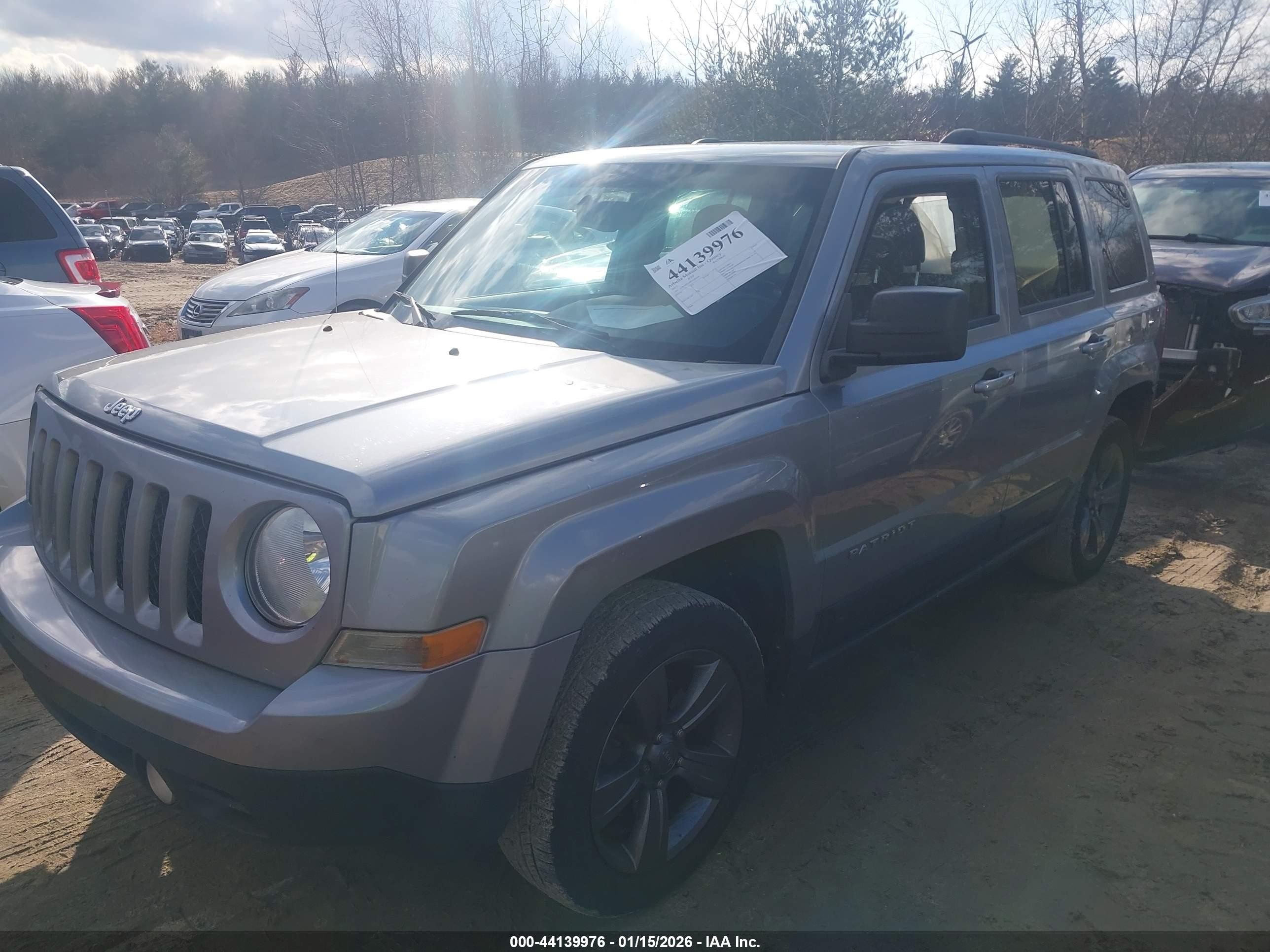 2015 Jeep Patriot High Altitude Edition Silver vin: 1C4NJPFA9FD185629