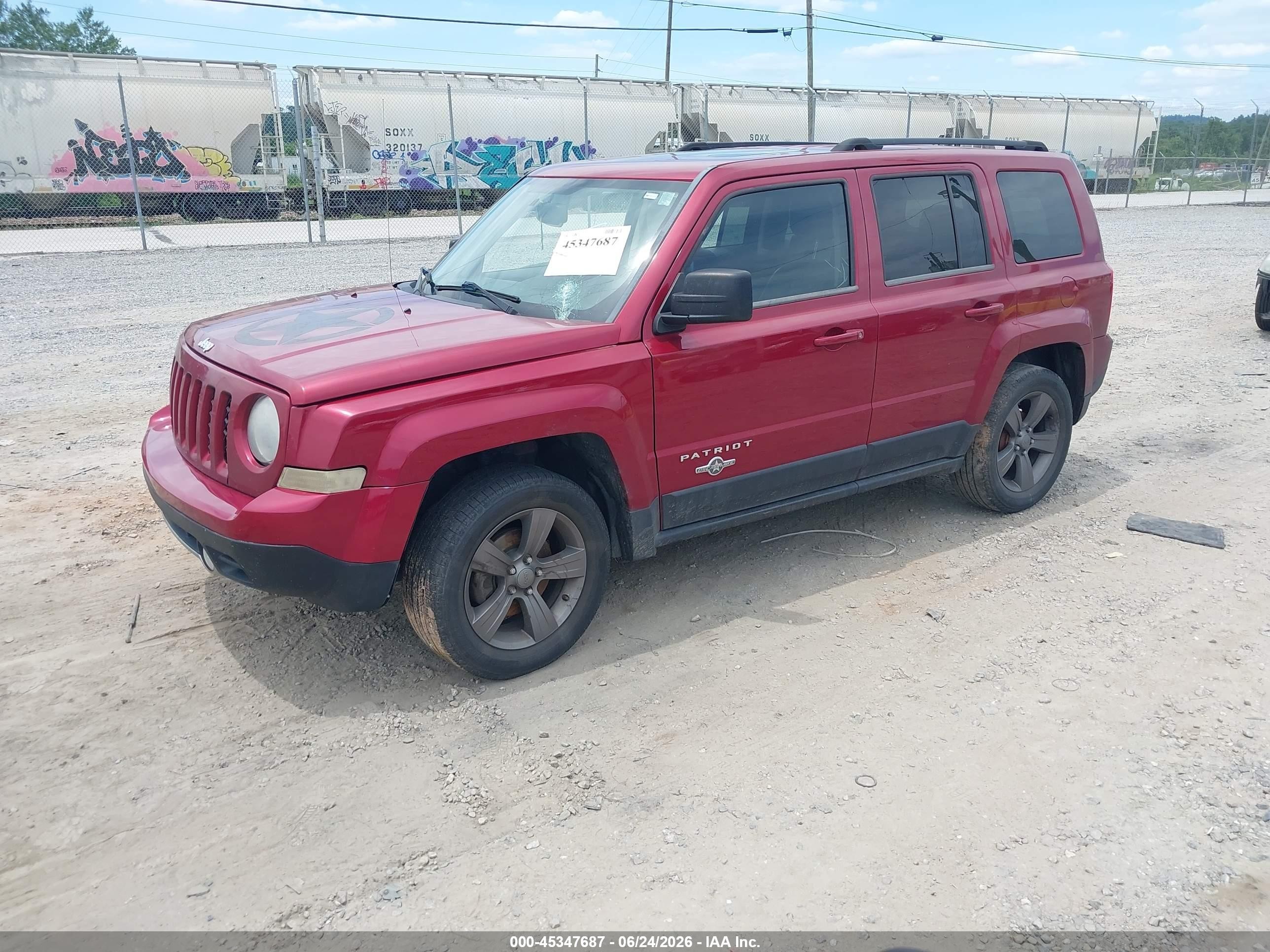 2013 Jeep Patriot Latitude Red vin: 1C4NJPFAXDD213015