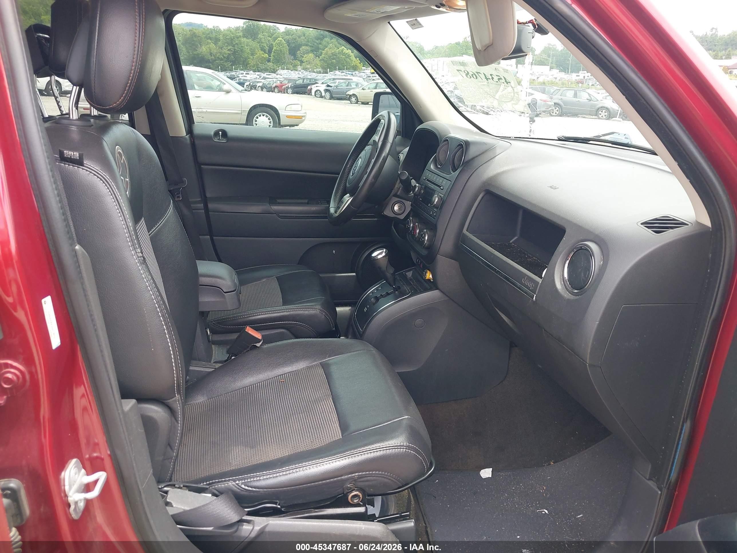 2013 Jeep Patriot Latitude Red vin: 1C4NJPFAXDD213015