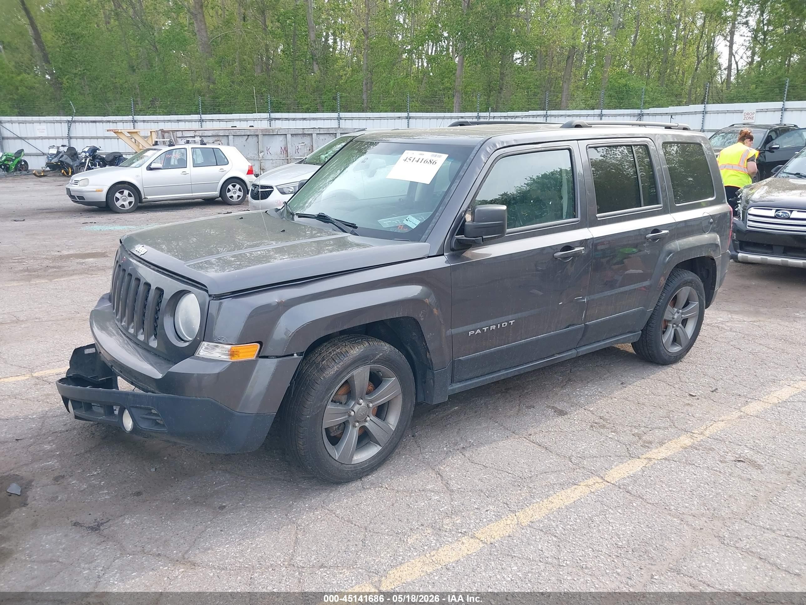 2014 Jeep Patriot High Altitude Gray vin: 1C4NJPFAXED927888
