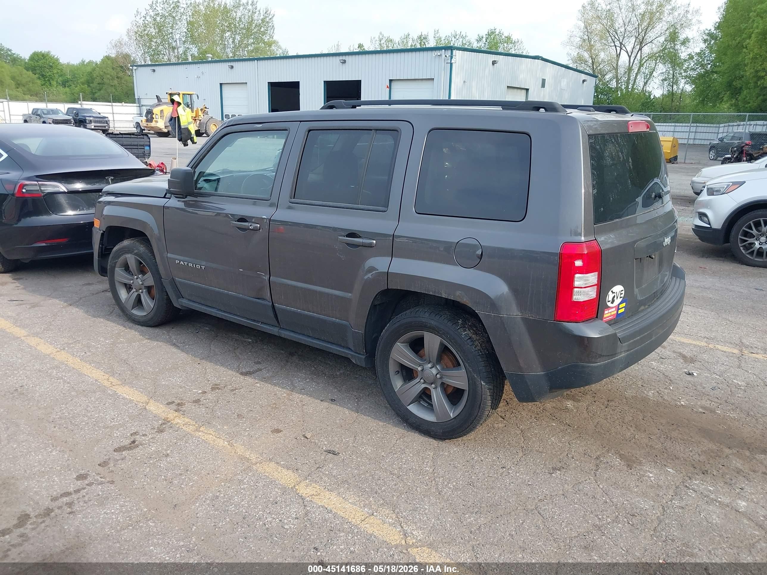 2014 Jeep Patriot High Altitude Gray vin: 1C4NJPFAXED927888
