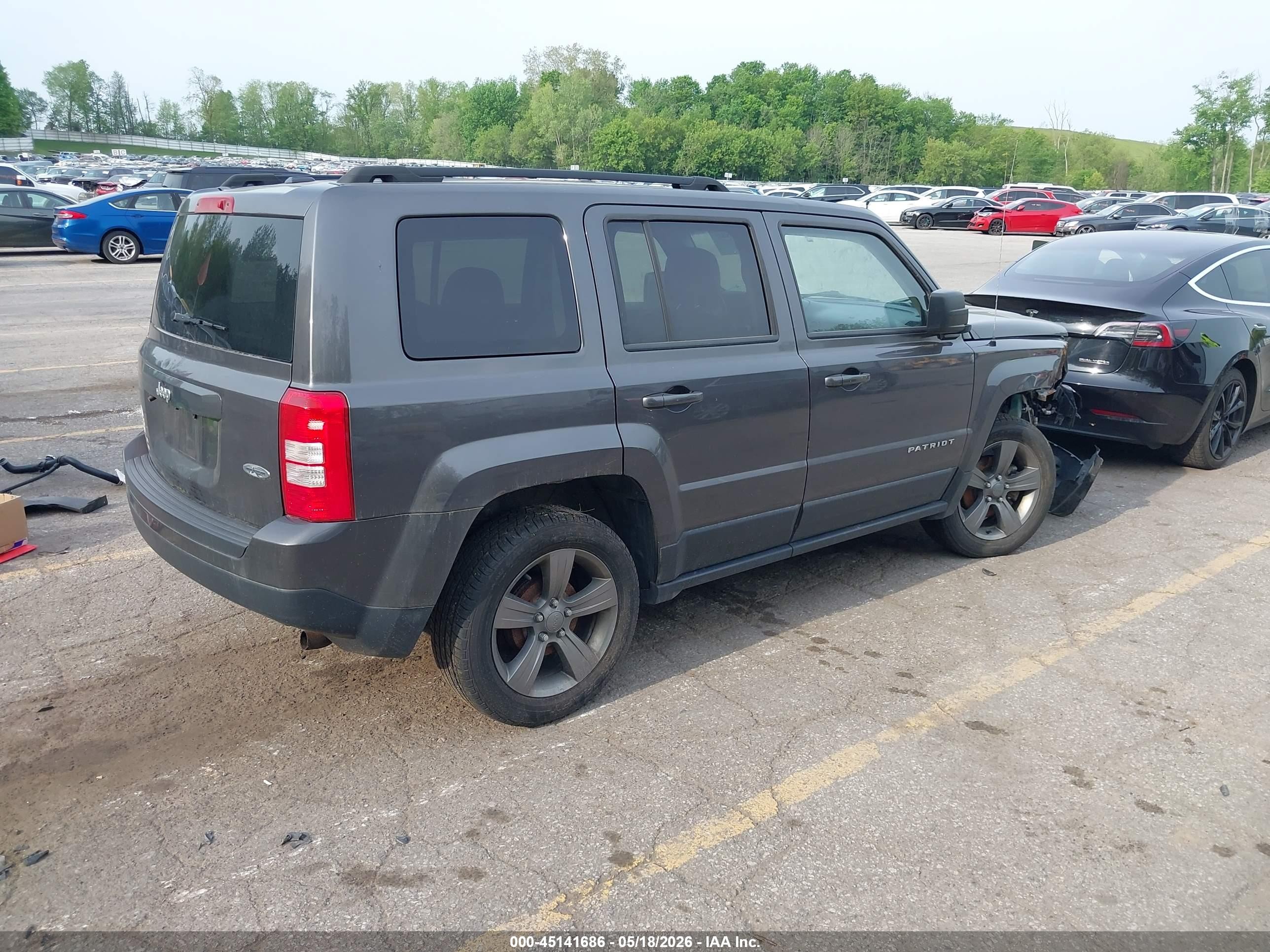2014 Jeep Patriot High Altitude Gray vin: 1C4NJPFAXED927888