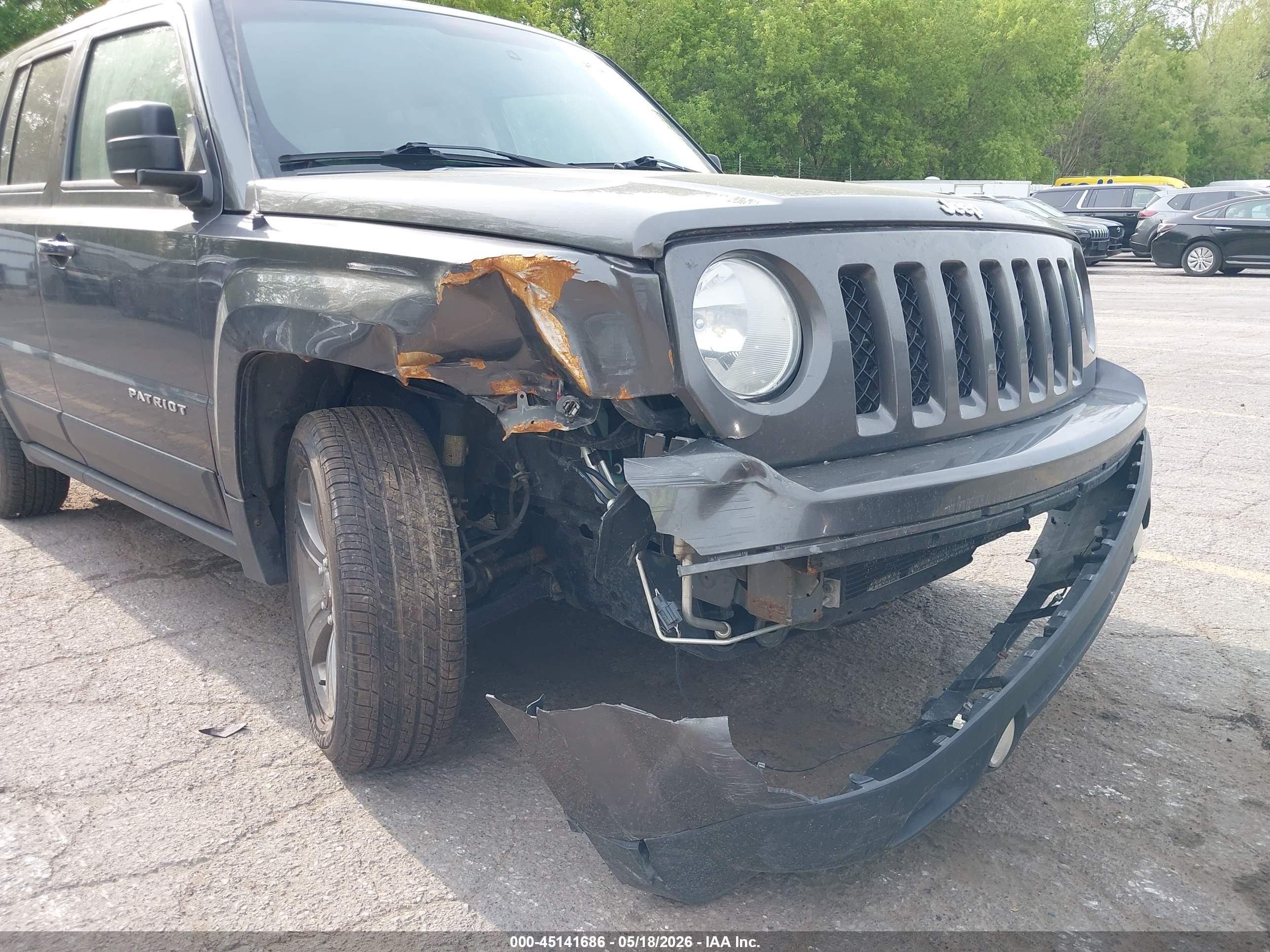 2014 Jeep Patriot High Altitude Gray vin: 1C4NJPFAXED927888