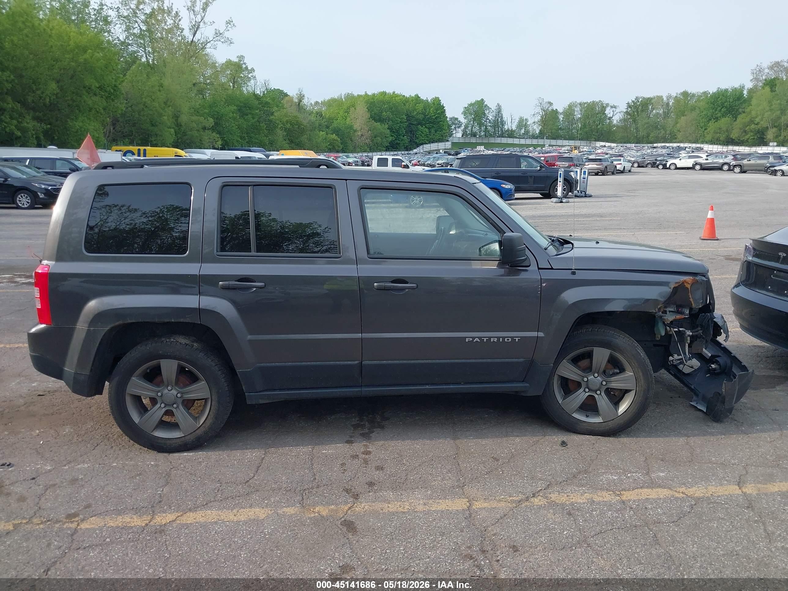 2014 Jeep Patriot High Altitude Gray vin: 1C4NJPFAXED927888
