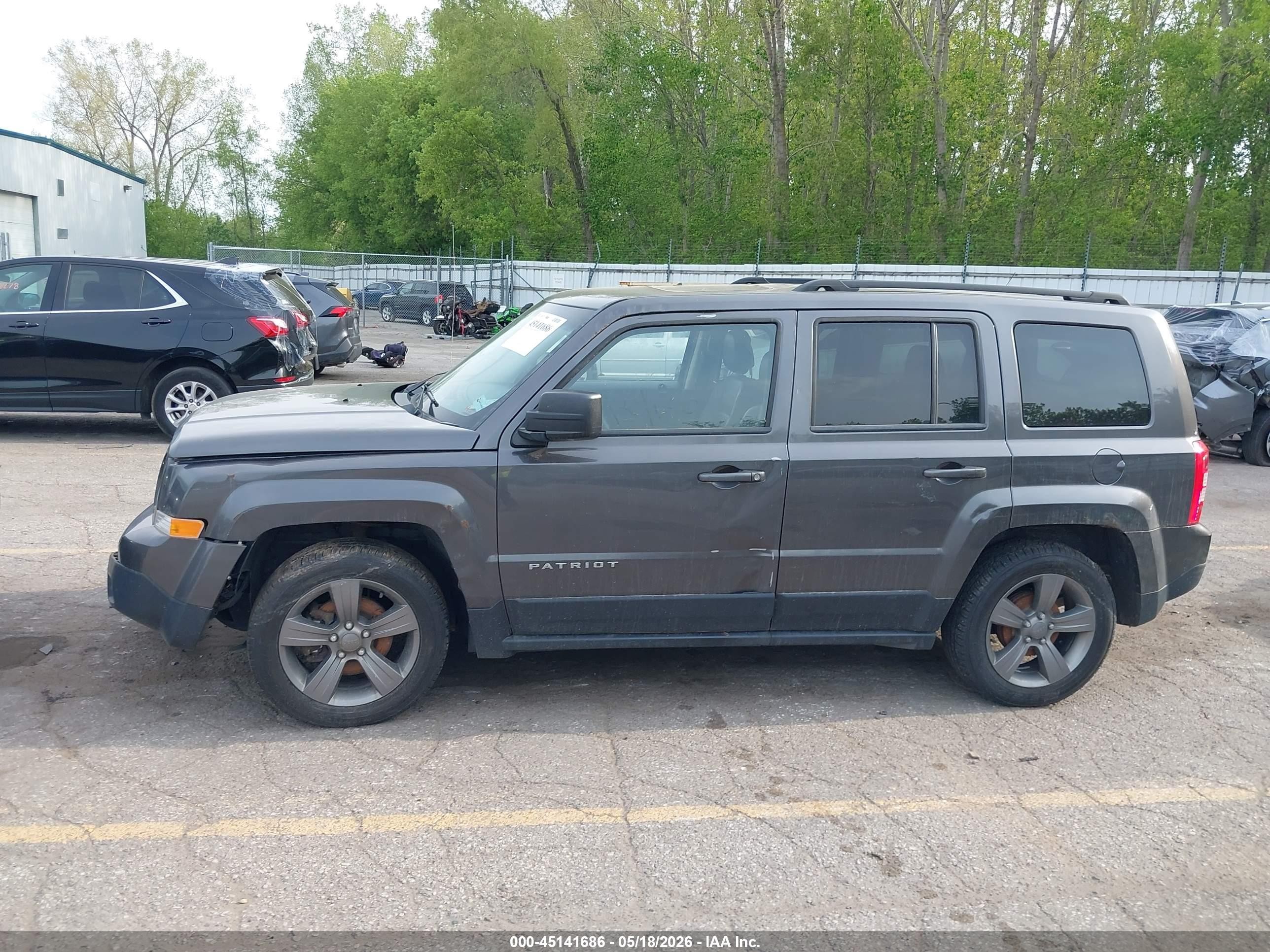 2014 Jeep Patriot High Altitude Gray vin: 1C4NJPFAXED927888