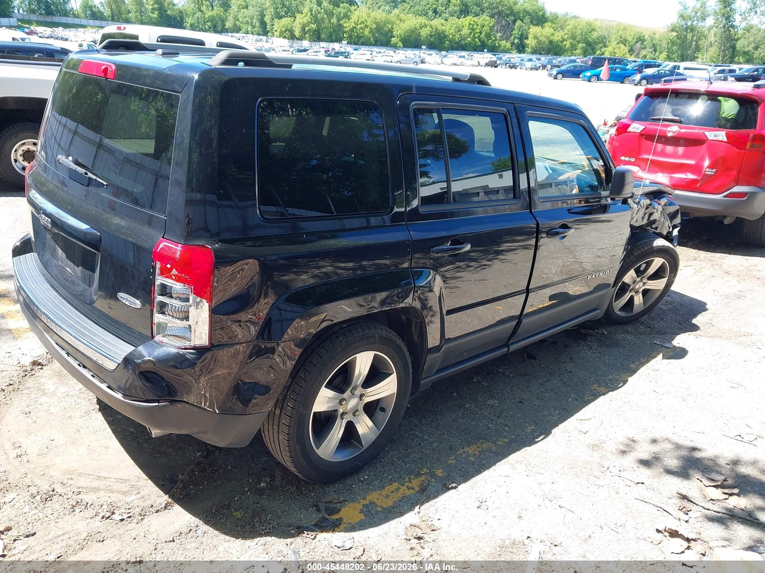 2017 Jeep Patriot High Altitude Черный vin: 1C4NJPFAXHD136779