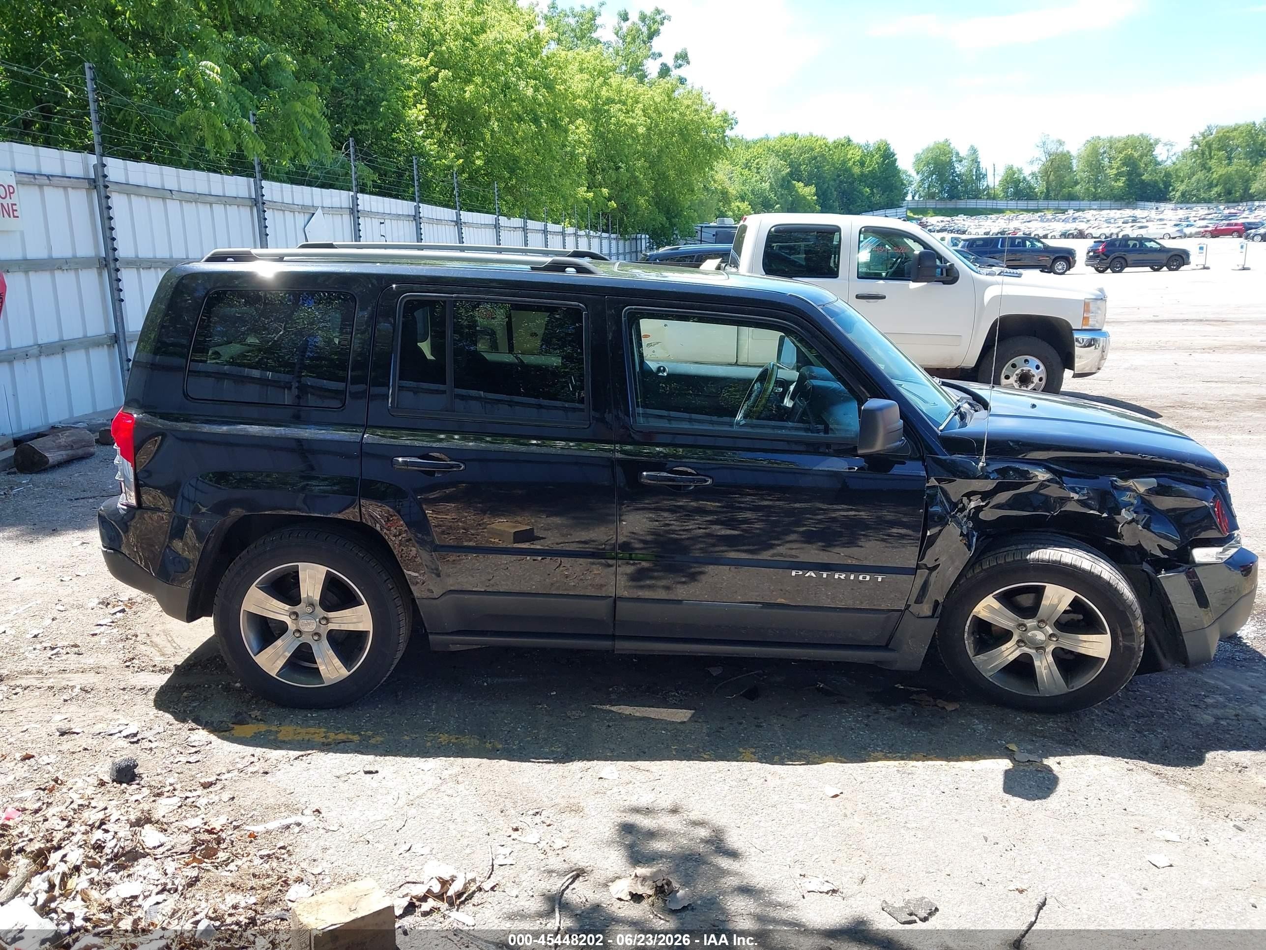 2017 Jeep Patriot High Altitude Черный vin: 1C4NJPFAXHD136779