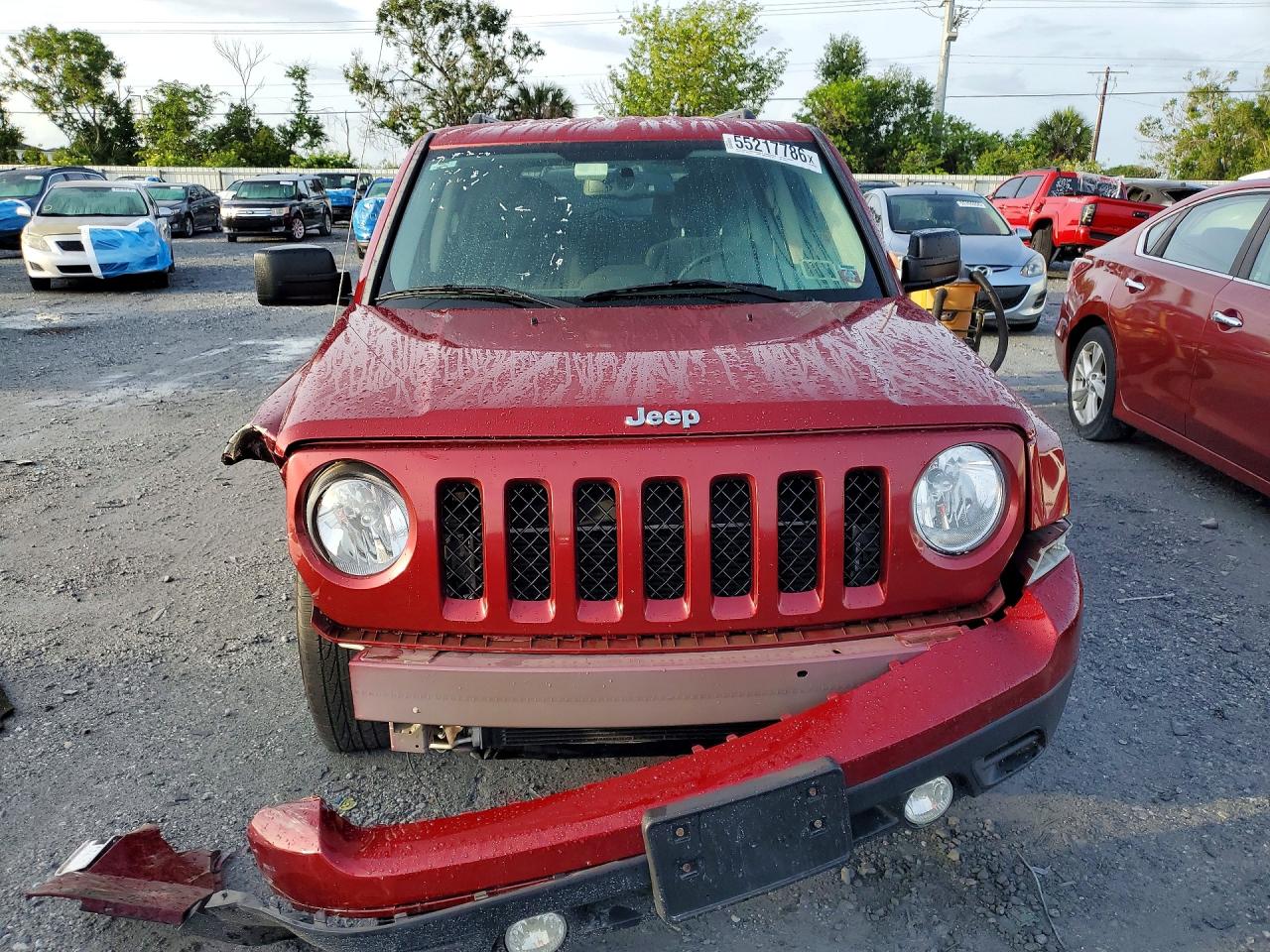2014 Jeep Patriot Latitude Red vin: 1C4NJPFB0ED700220